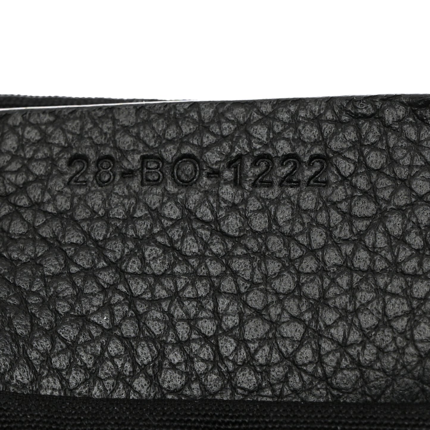 Grained Calfskin Small Saddle Messenger Bag Black