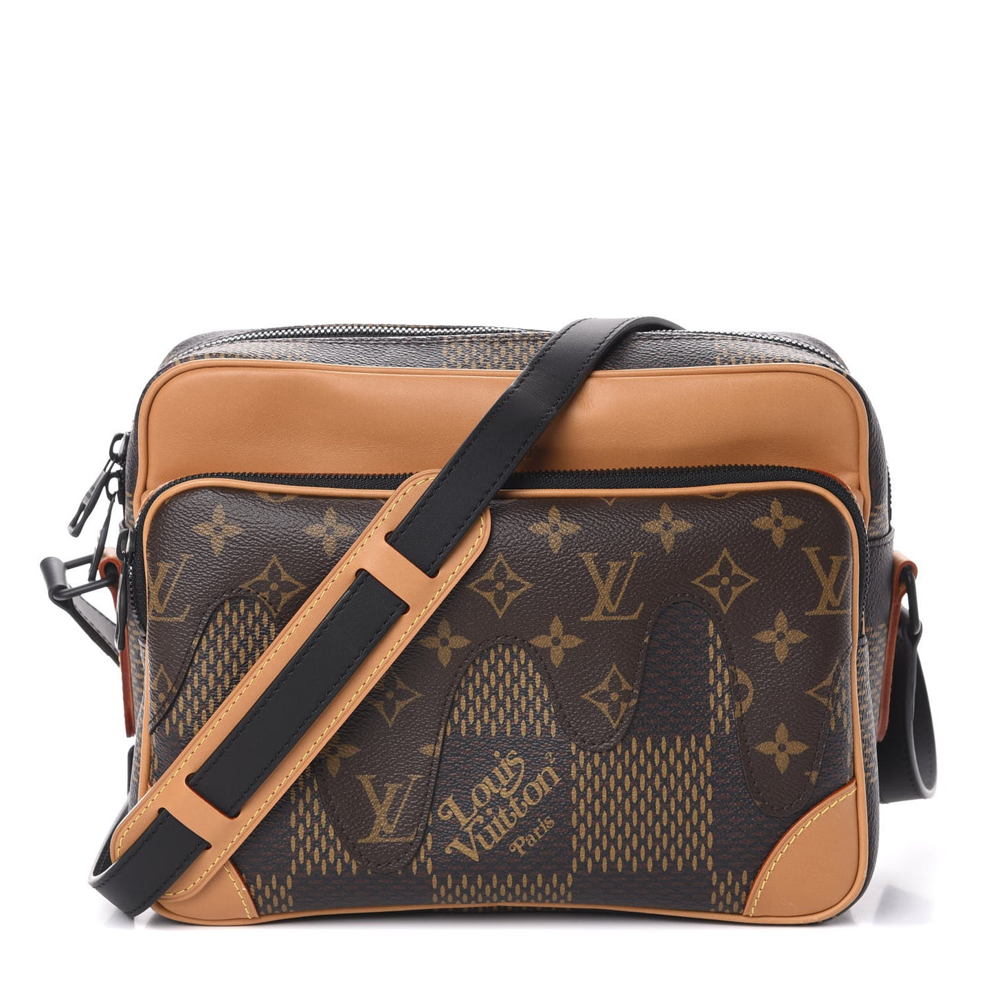 X NIGO Giant Damier Ebene Monogram Nil Messenger