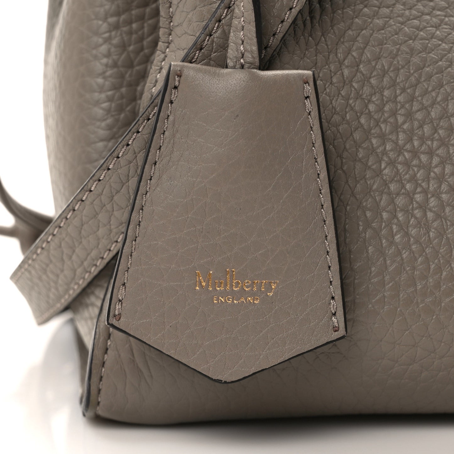 Heavy Grain Small Iris Tote Powder Grey Dark Clay