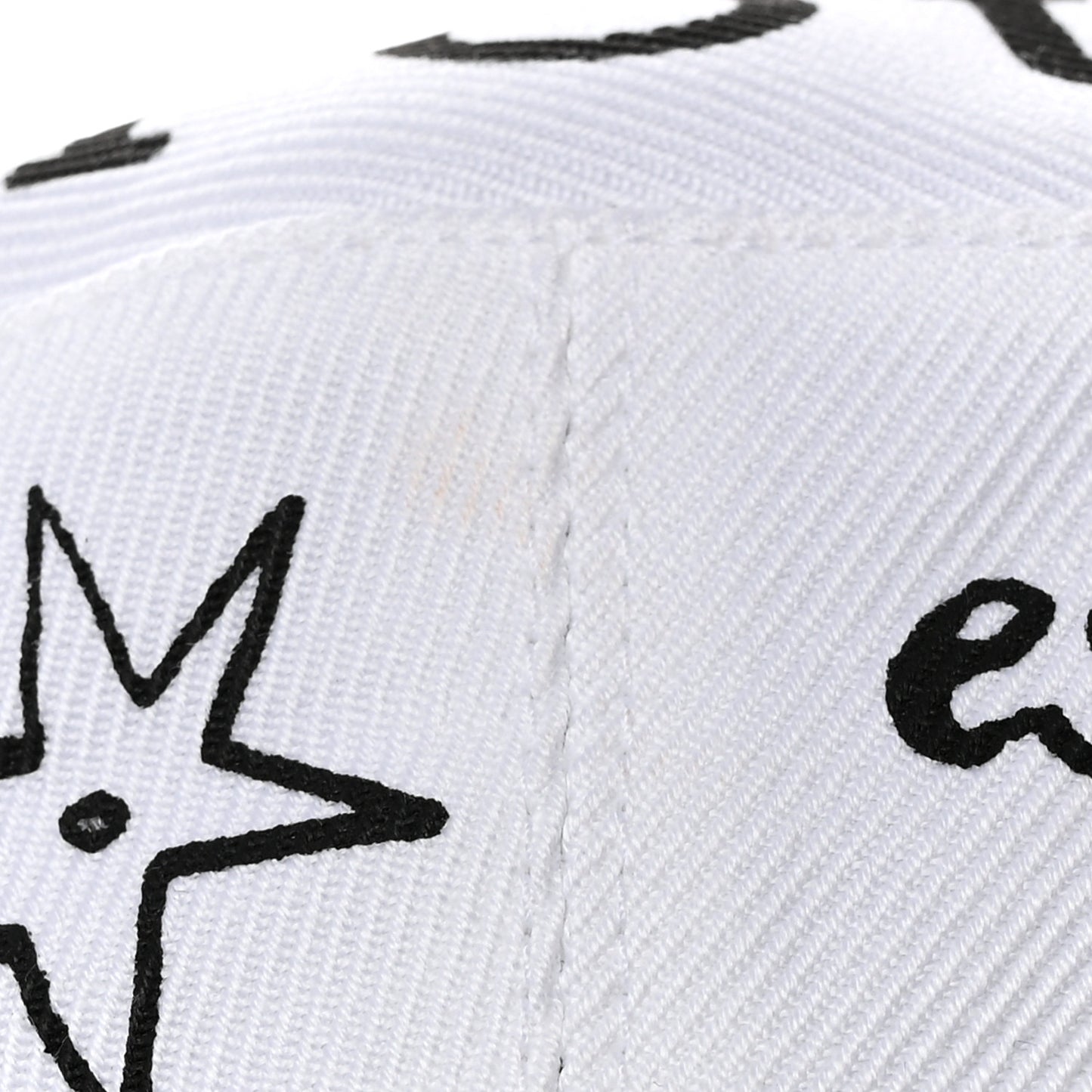 Daydream Words Print Cap Hat 57 White