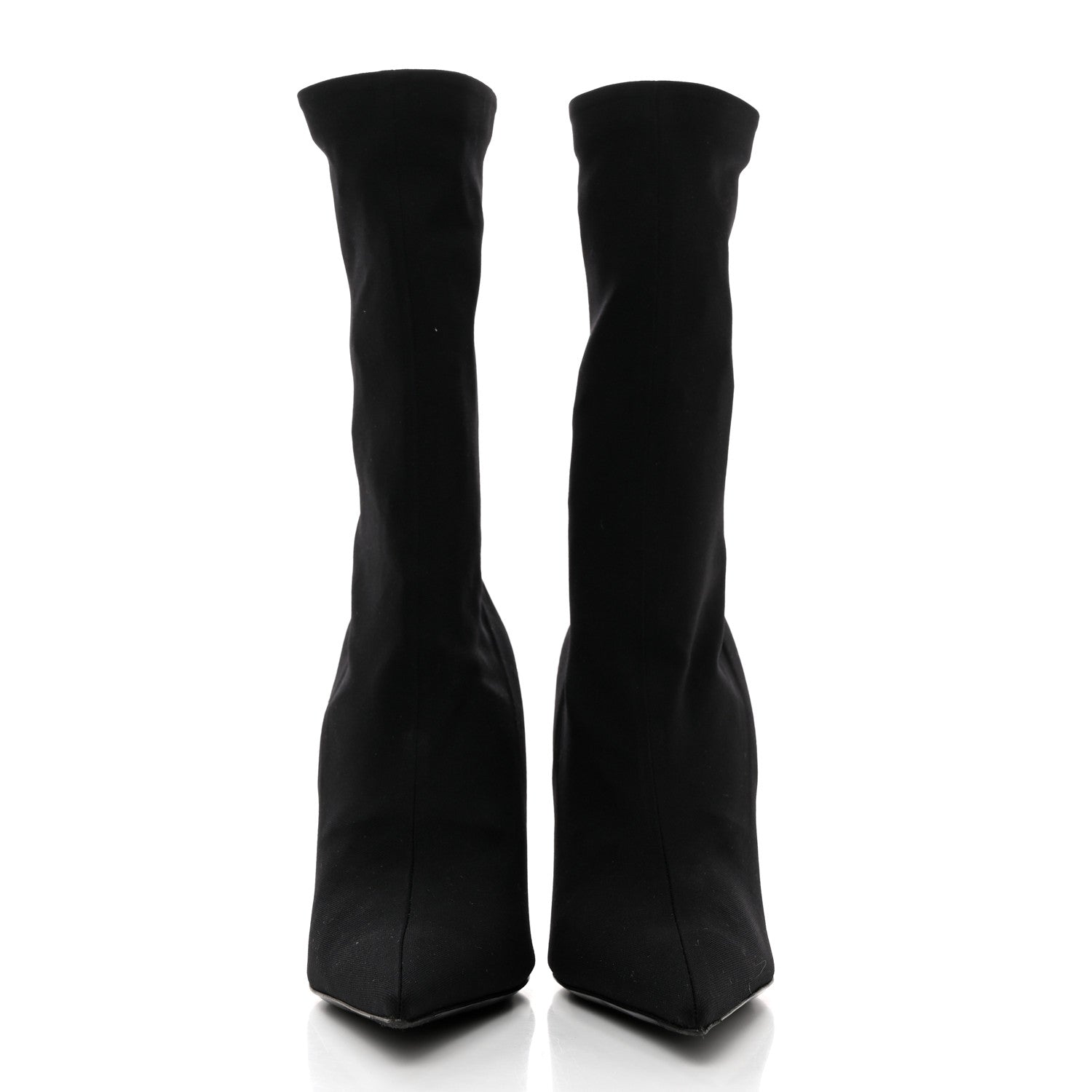 Balenciaga Jersey Crepe Round Toe Knife Booties 39 Black 2 of 7