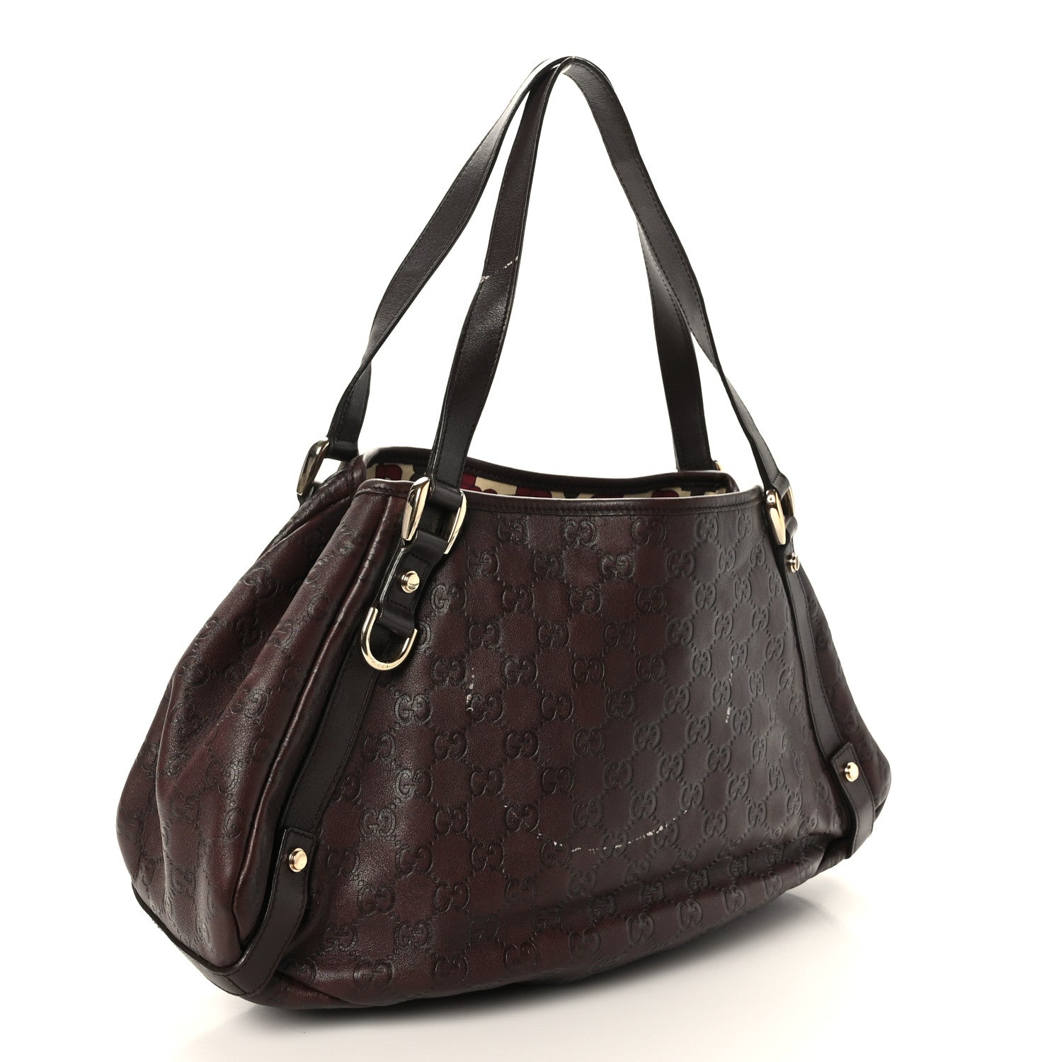 Gucci Guccissima Medium Abbey Shoulder Bag Chocolate 3 of 12