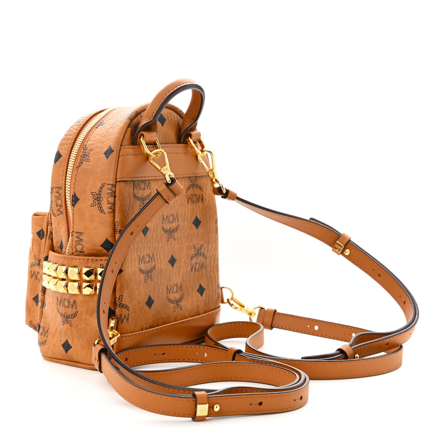Visetos Side Stud X-Mini Stark Bebe Boo Backpack Cognac