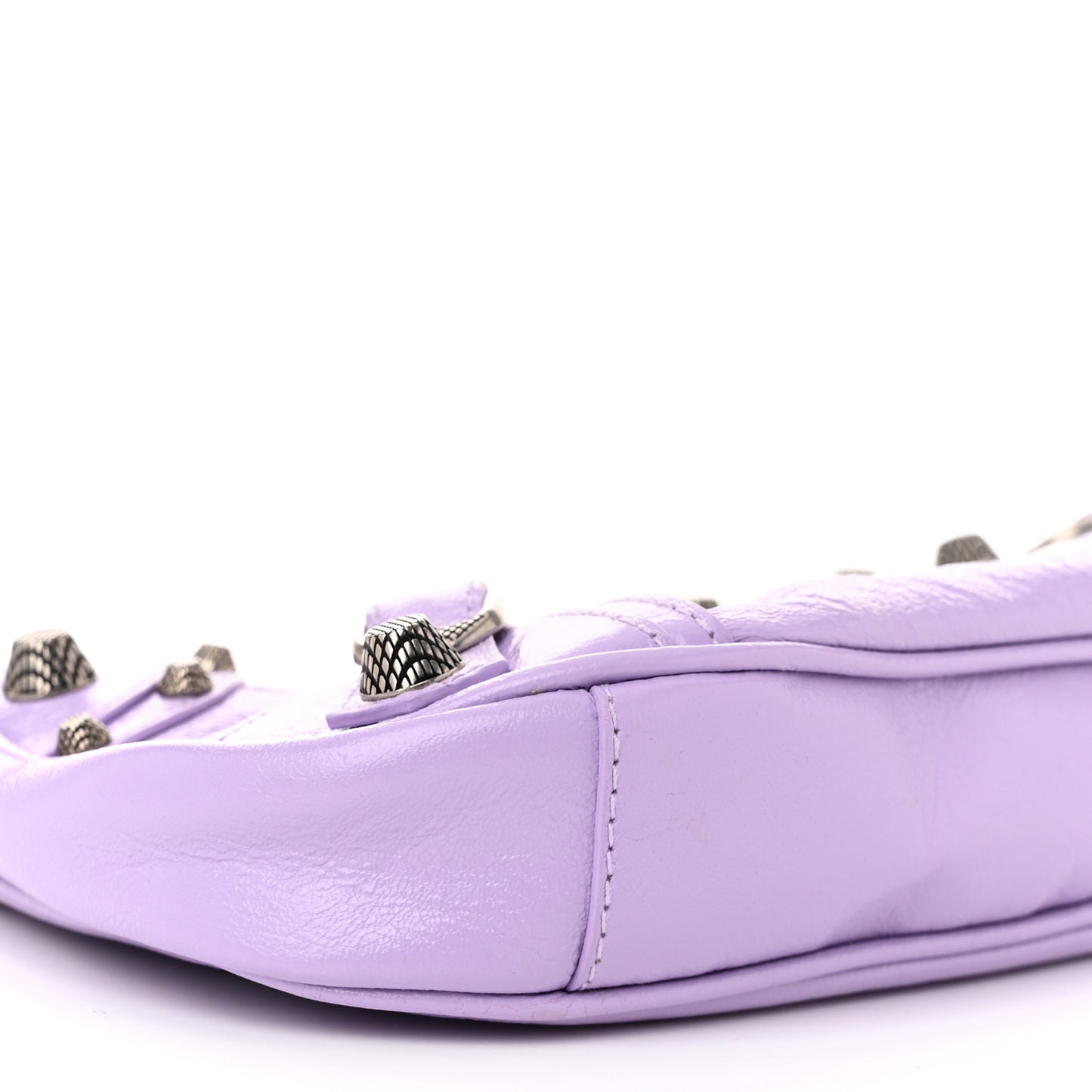 Agneau Arena Le Cagole Mini Purse With Chain Lilac