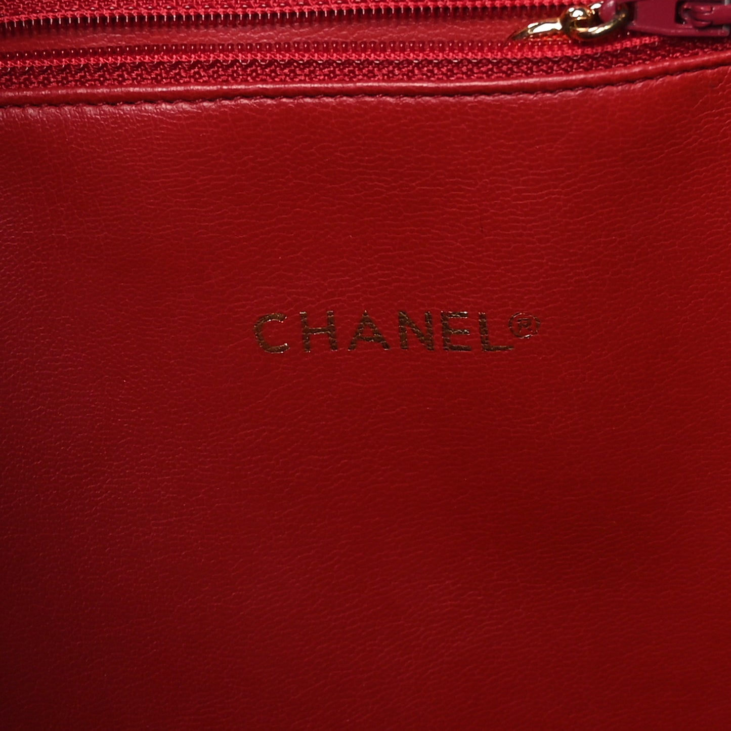 Denim Lambskin Tote Blue Red
