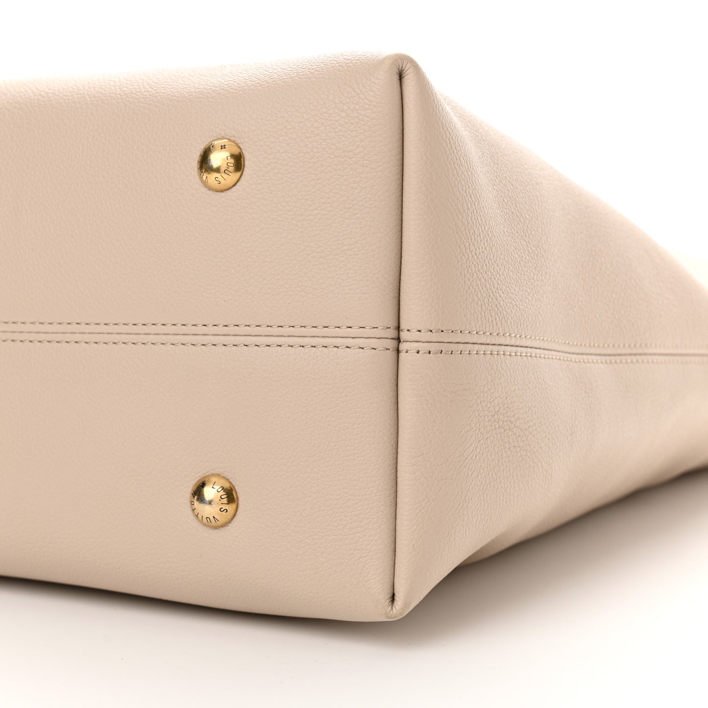 Grained Calfskin Low Key Hobo MM Limestone