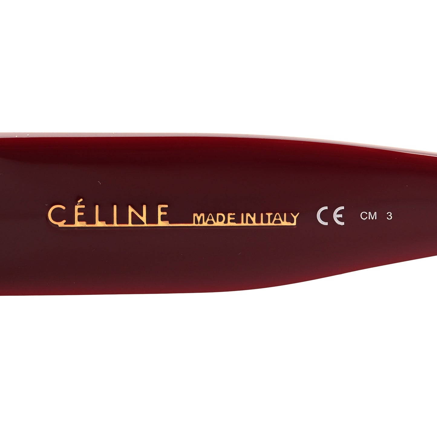 Acetate Flat Top Rectangular Sunglasses CL41037 Burgundy