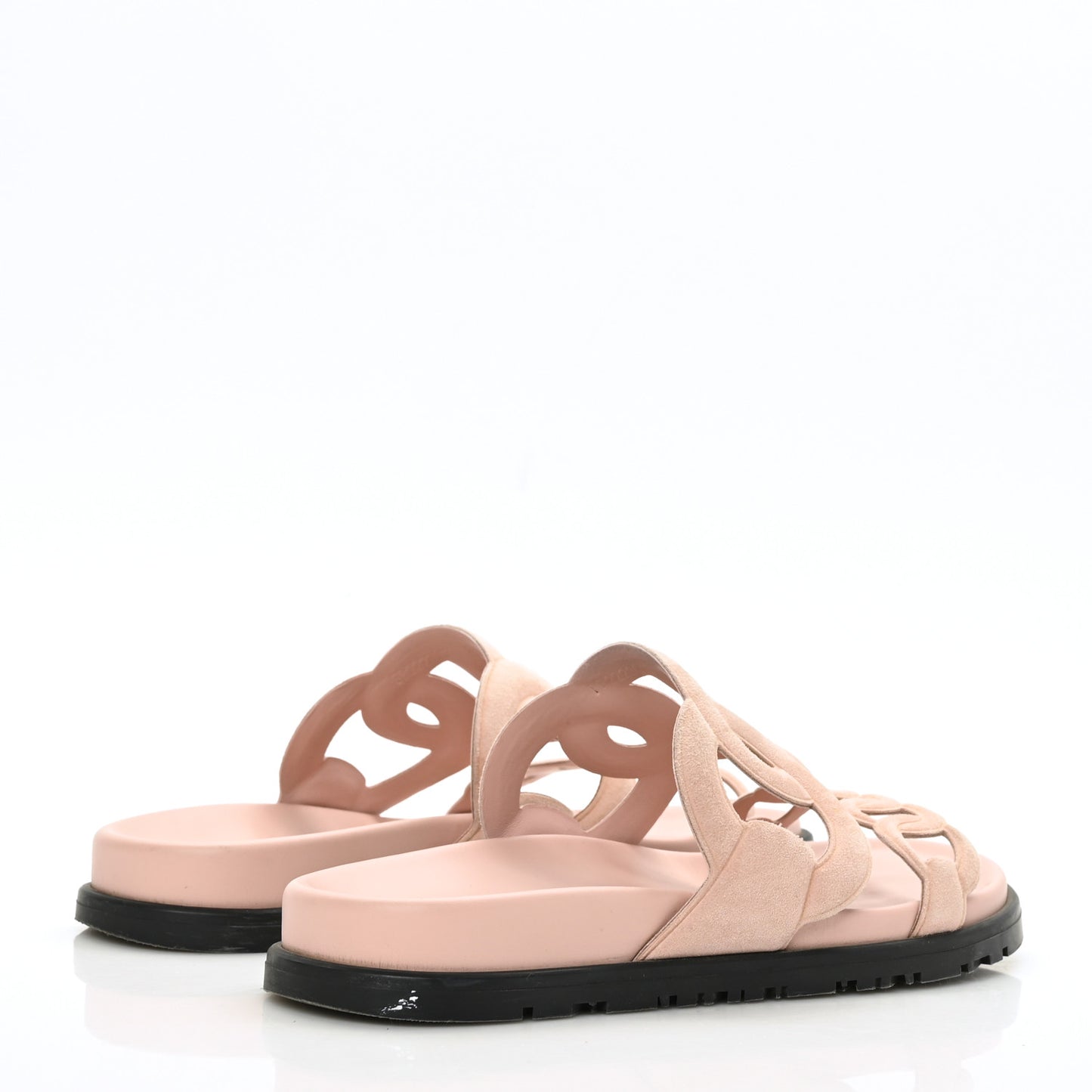 Suede Goatskin Extra Sandals 35.5 Rose Opaline