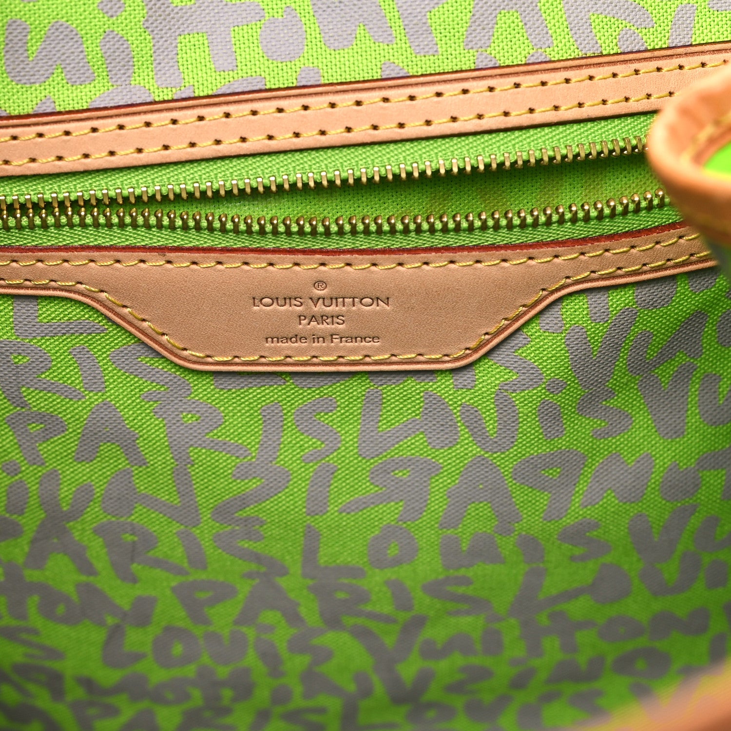 Louis Vuitton Monogram Graffiti Neverfull GM Green 6 of 14