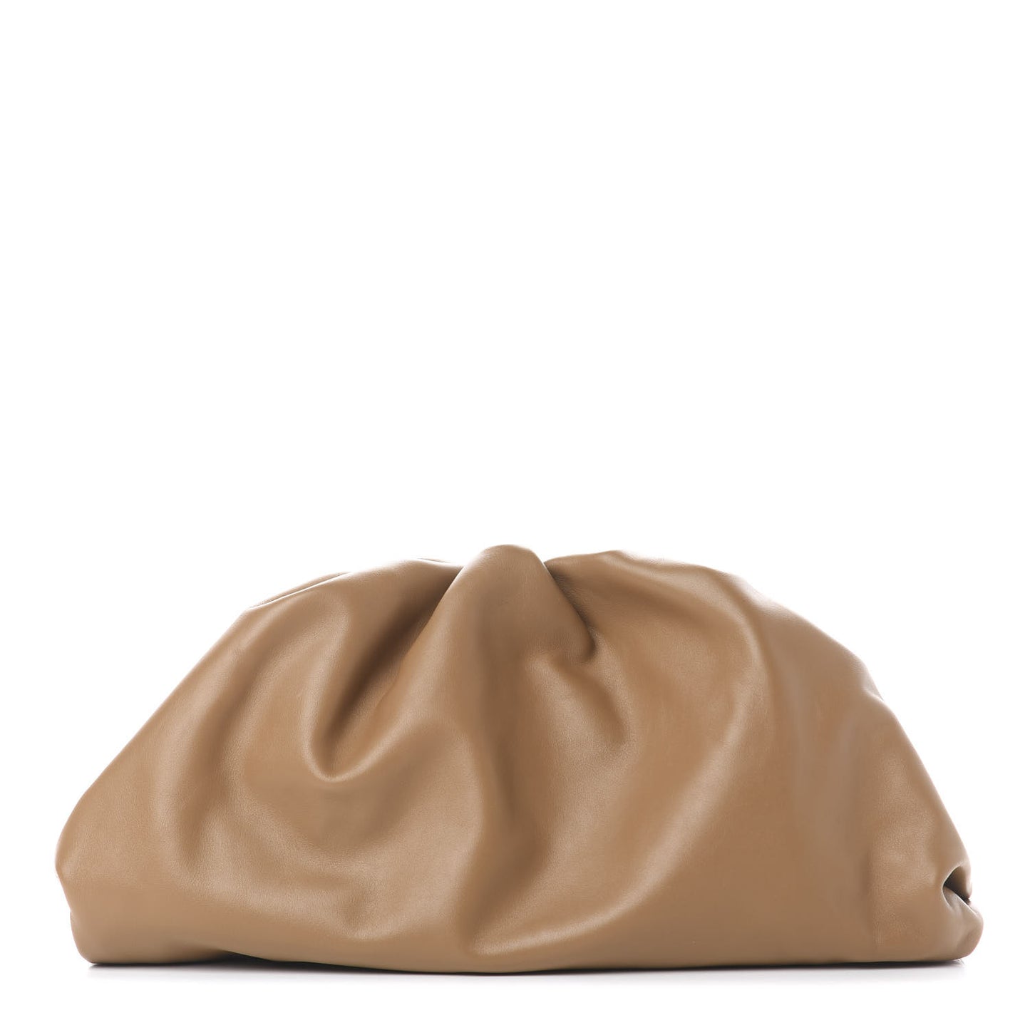 Smooth Butter Calf The Pouch Oversized Clutch Cammello