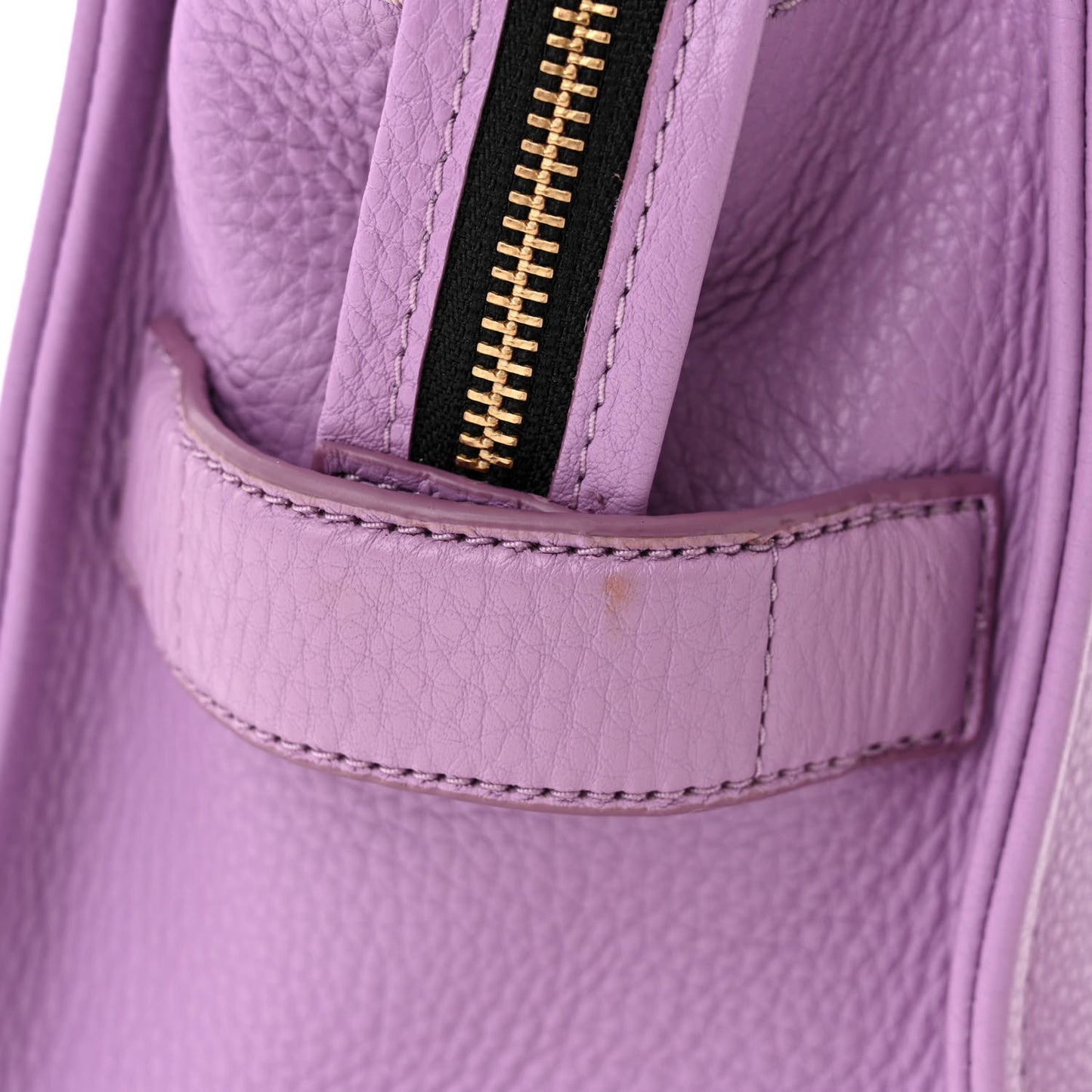 Grained Calfskin Small The Tote Bag Regal Orchid