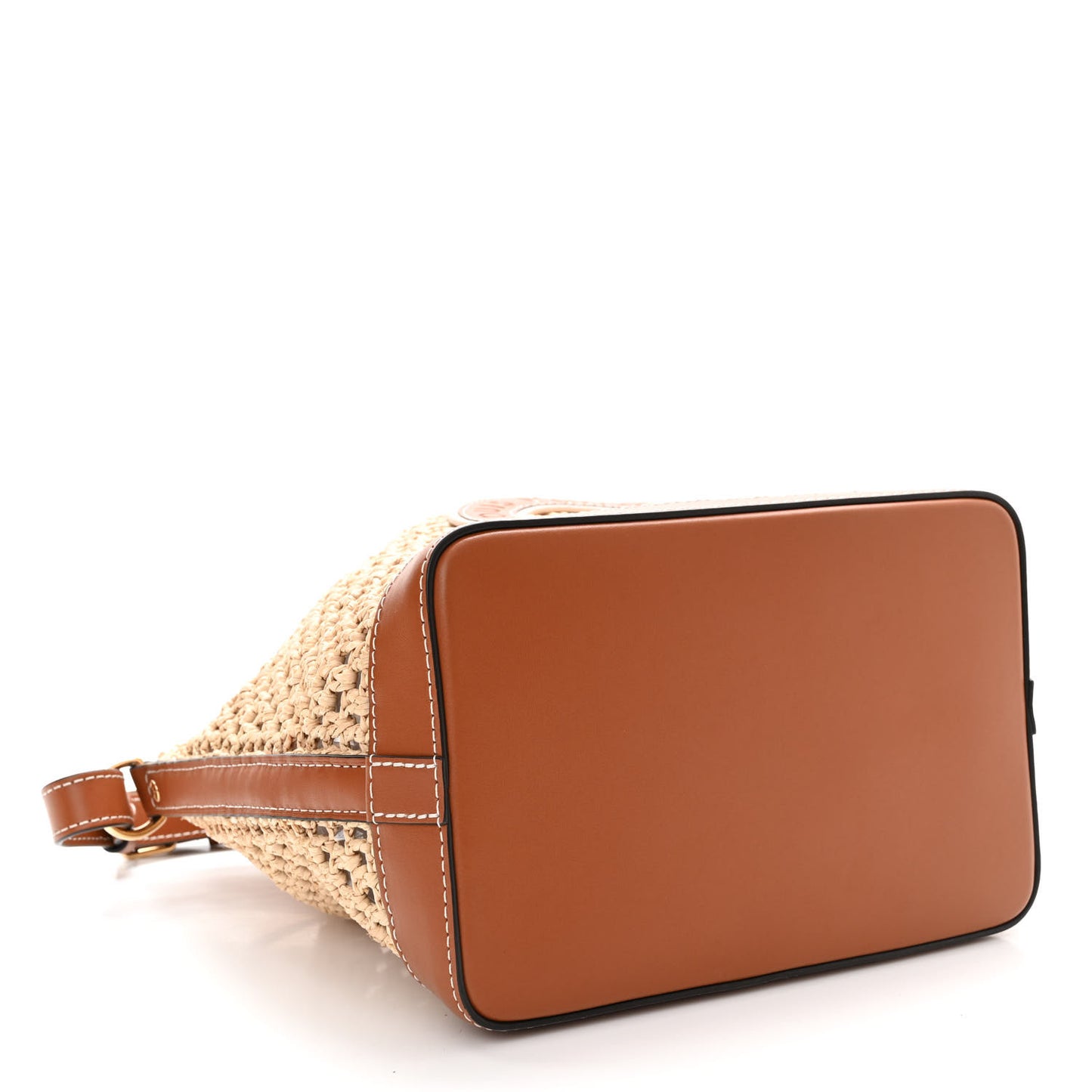 Raffia Calfskin Noe BB Natural Tan