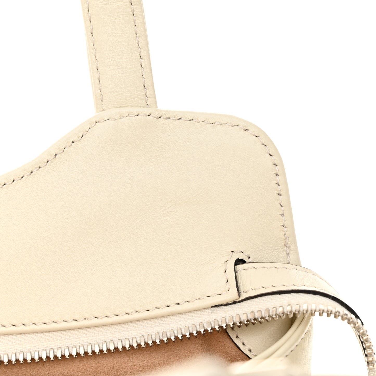 Senna Calfskin Petite GG Tote Bag Mystic White