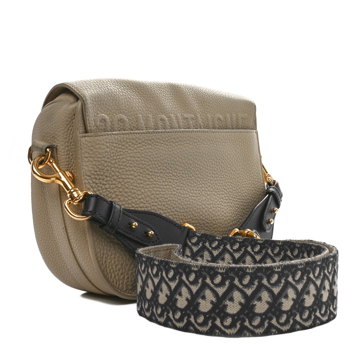 Grained Calfskin Large Bobby Flap Beige