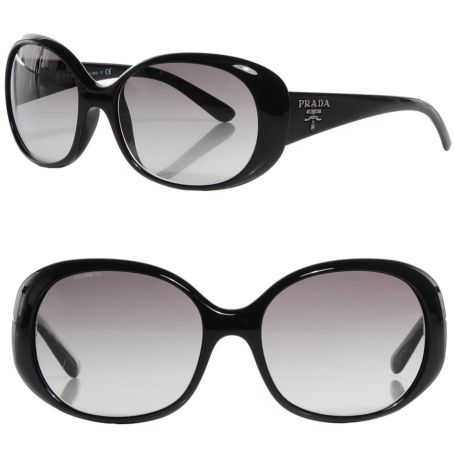 PRADA プラダ サングラス SPR260 Prada Sunglasses SPR 26O Black | 97209 – FASHIONPHILE