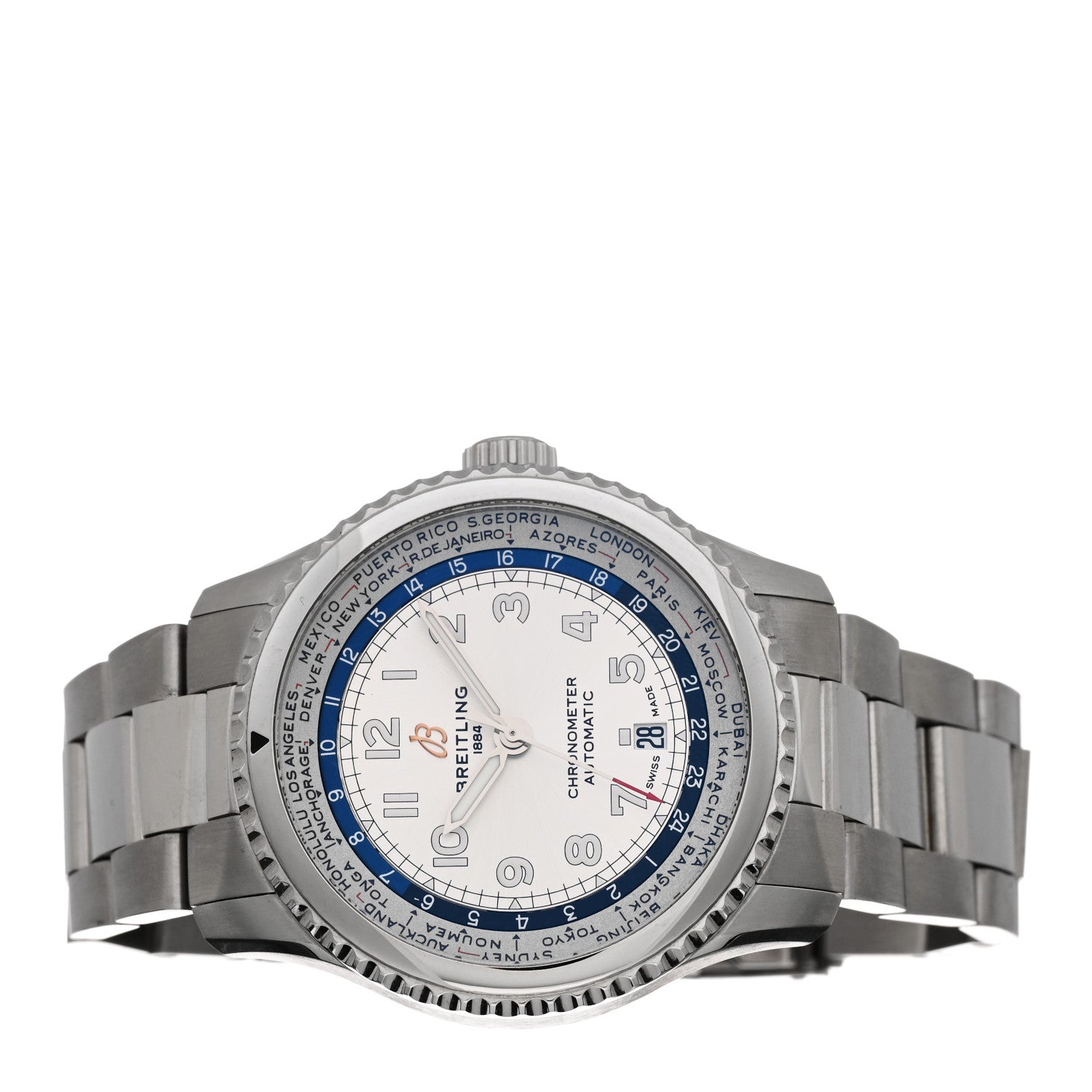 Breitling Stainless Steel 43mm Aviator 8 B35 Automatic Watch Silver AB3521U01G1A1 2 of 4