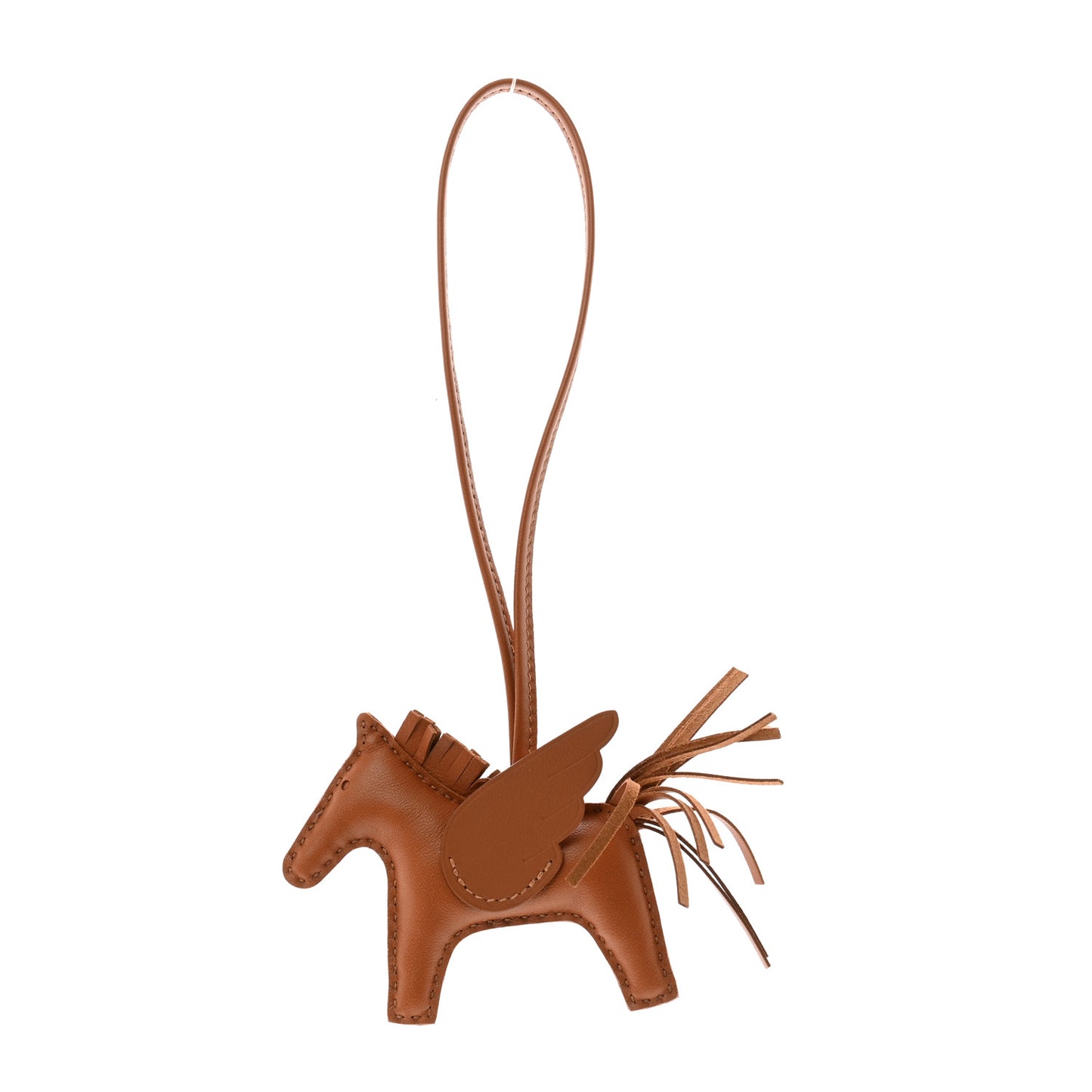 Milo Lambskin Swift Grigri Rodeo Pegase Horse Bag Charm PM Gold
