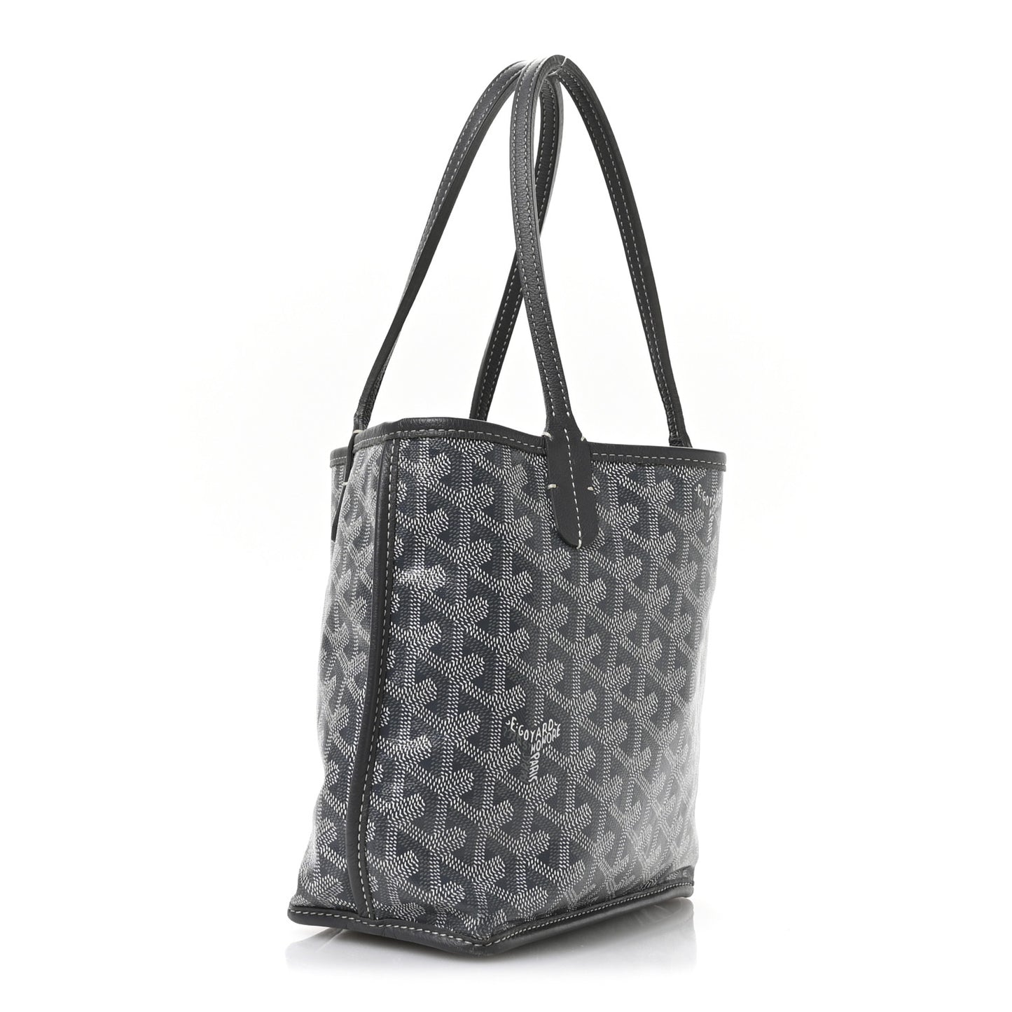 Goyardine Reversible Mini Anjou Grey