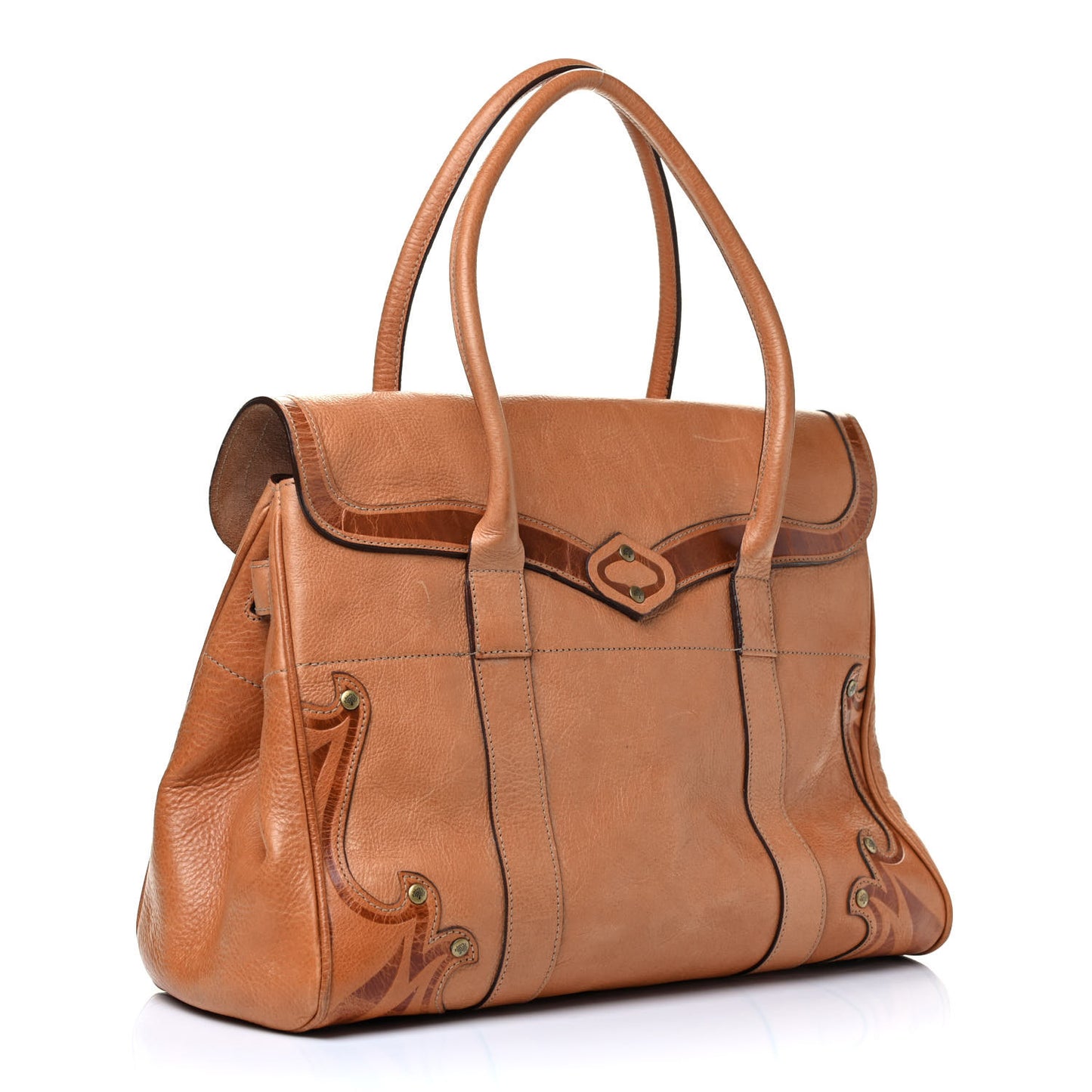 Grained Calfskin Tooled Darwin Bayswater Oak