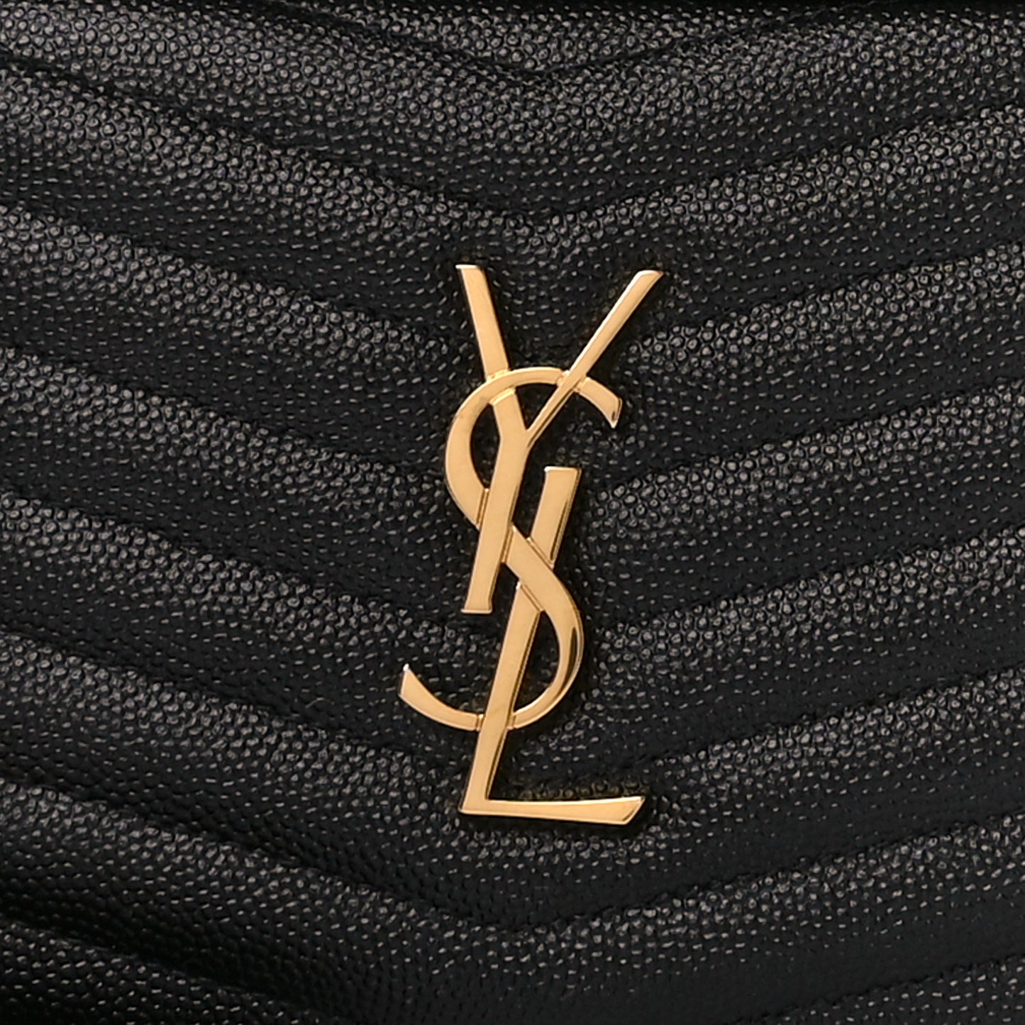 Grain De Poudre Matelasse Monogram Mini Lou Camera Bag Black