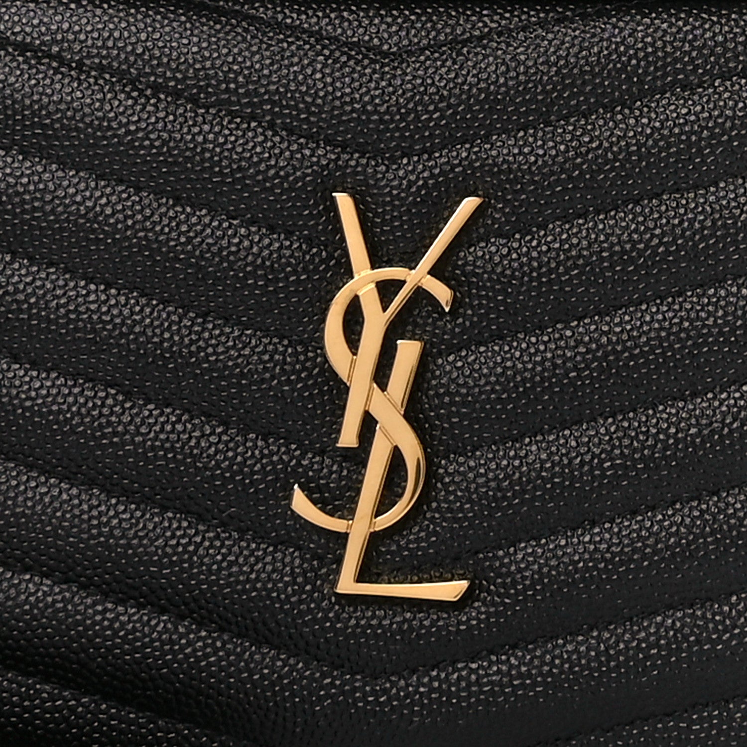 Saint Laurent Grain De Poudre Matelasse Monogram Mini Lou Camera Bag Black 10 of 12