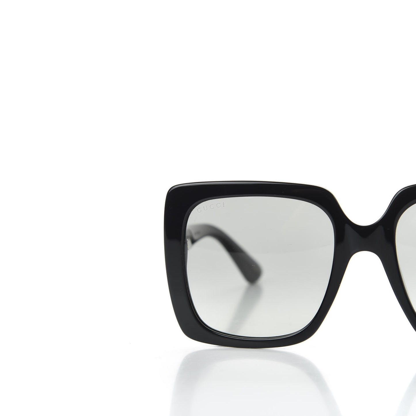 Crystal Square Frame GG Sunglasses GG0418S Black