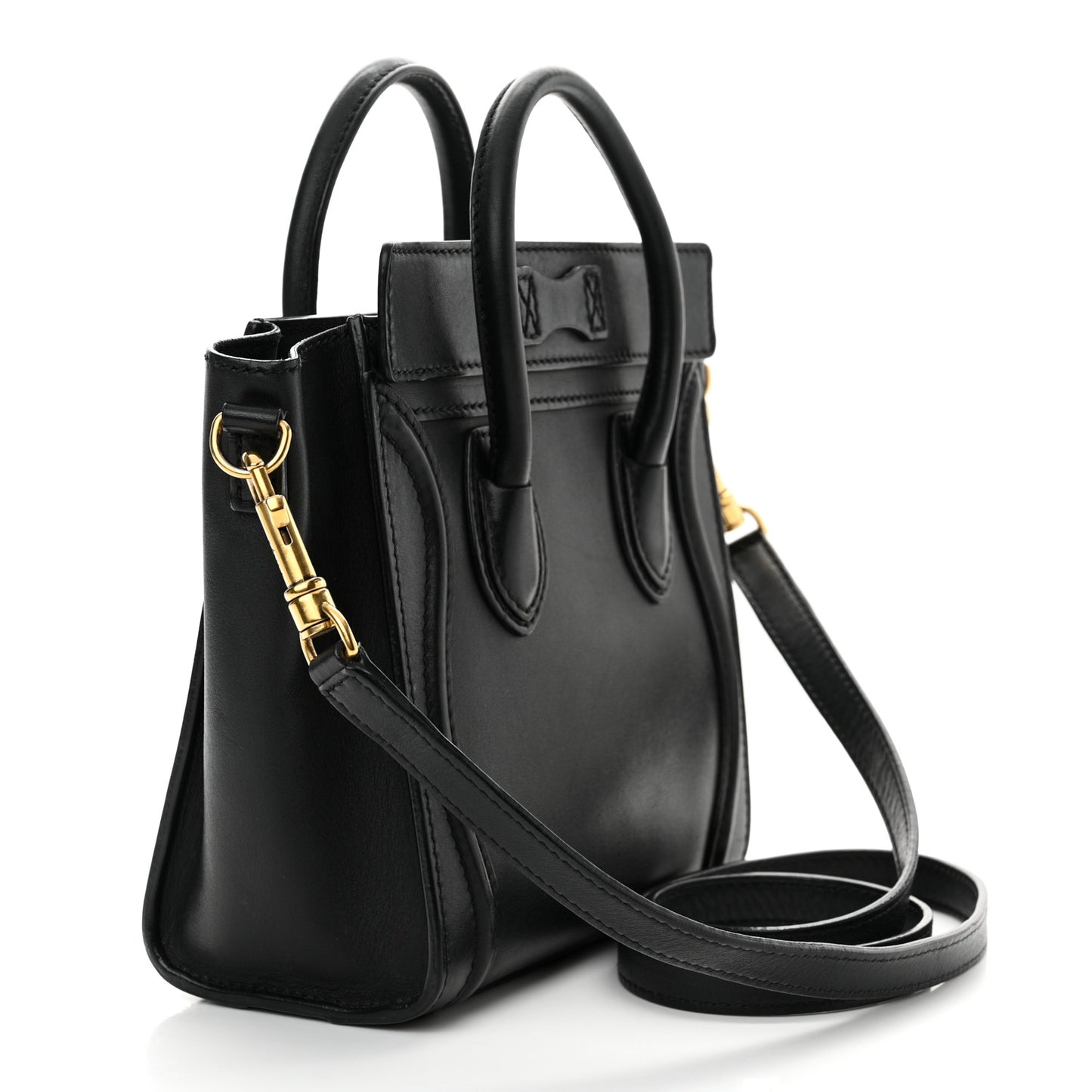 Smooth Calfskin Nano Luggage Black