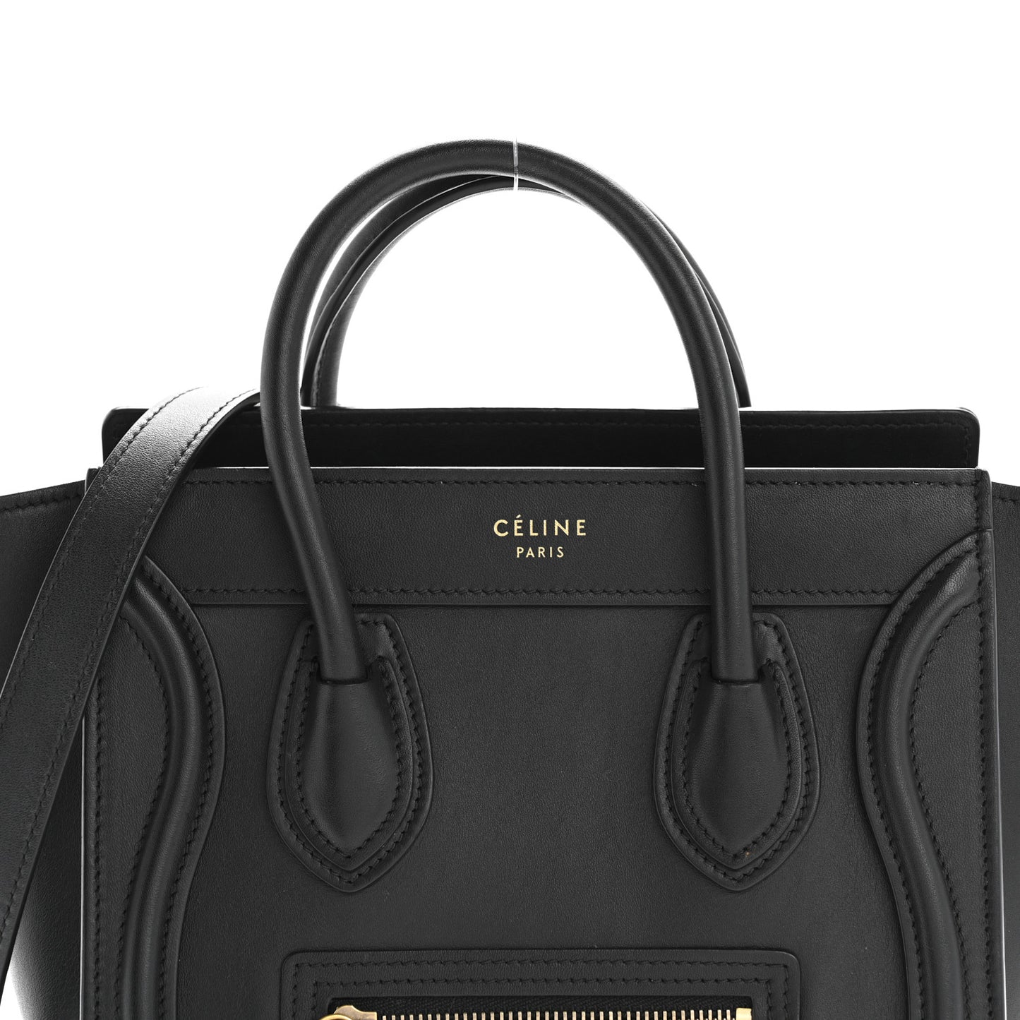 Smooth Calfskin Nano Luggage Black