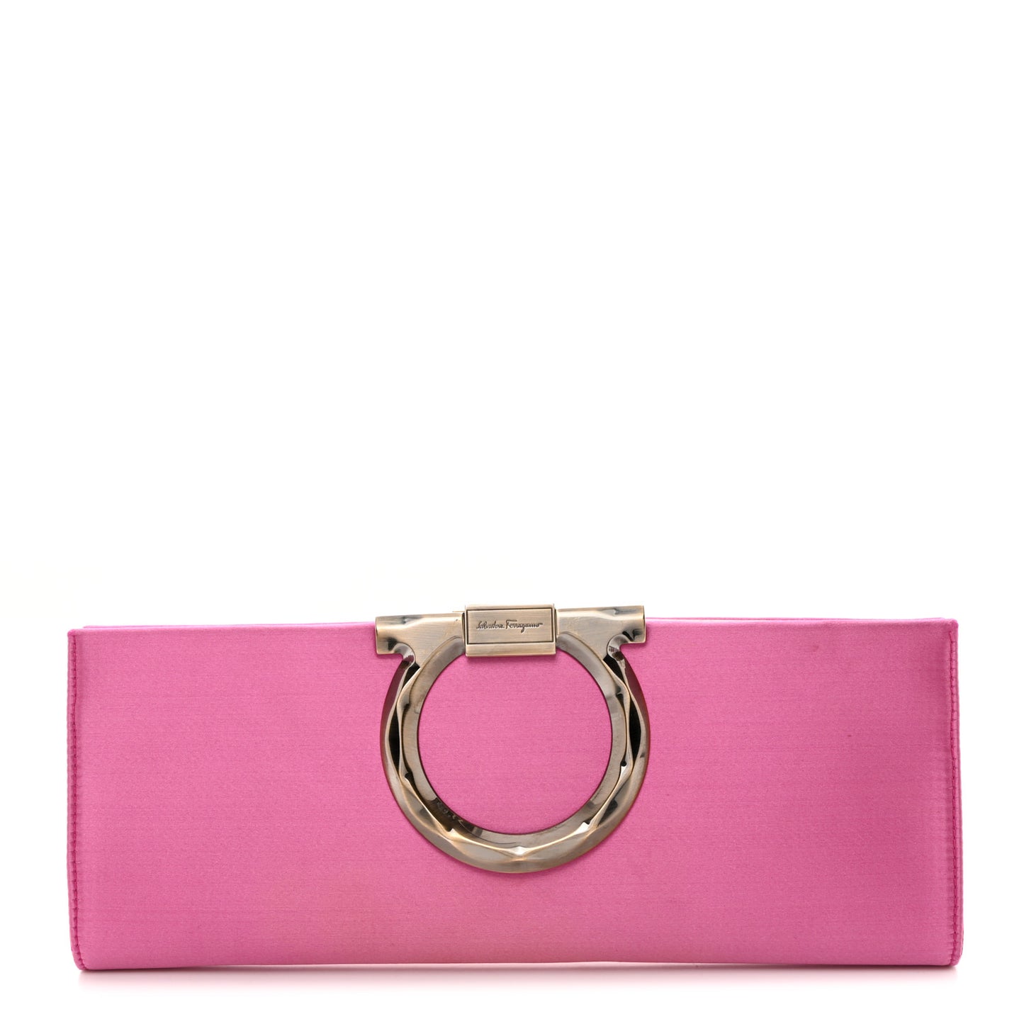 Satin Musa Gancini Clutch Geranio