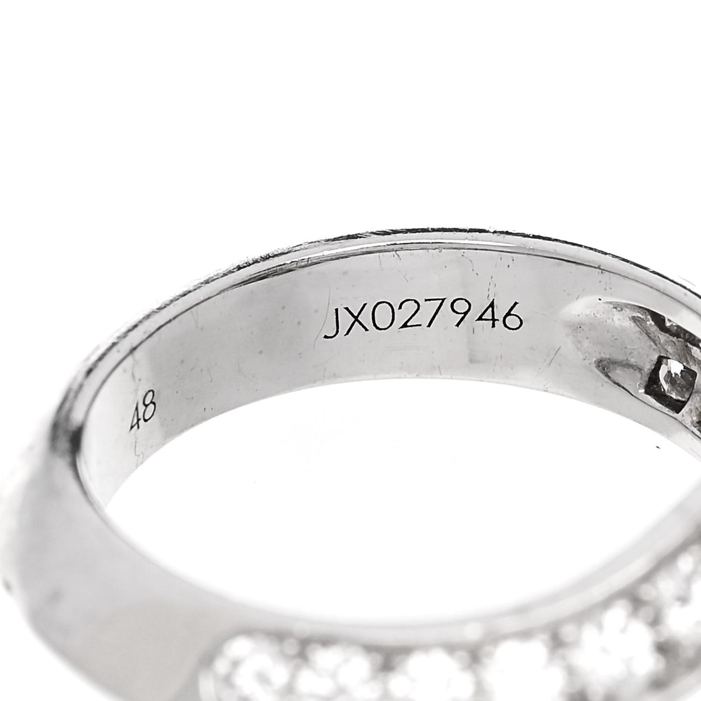 Platinum Diamond .70ct Couture Solitaire Ring 48 4.5