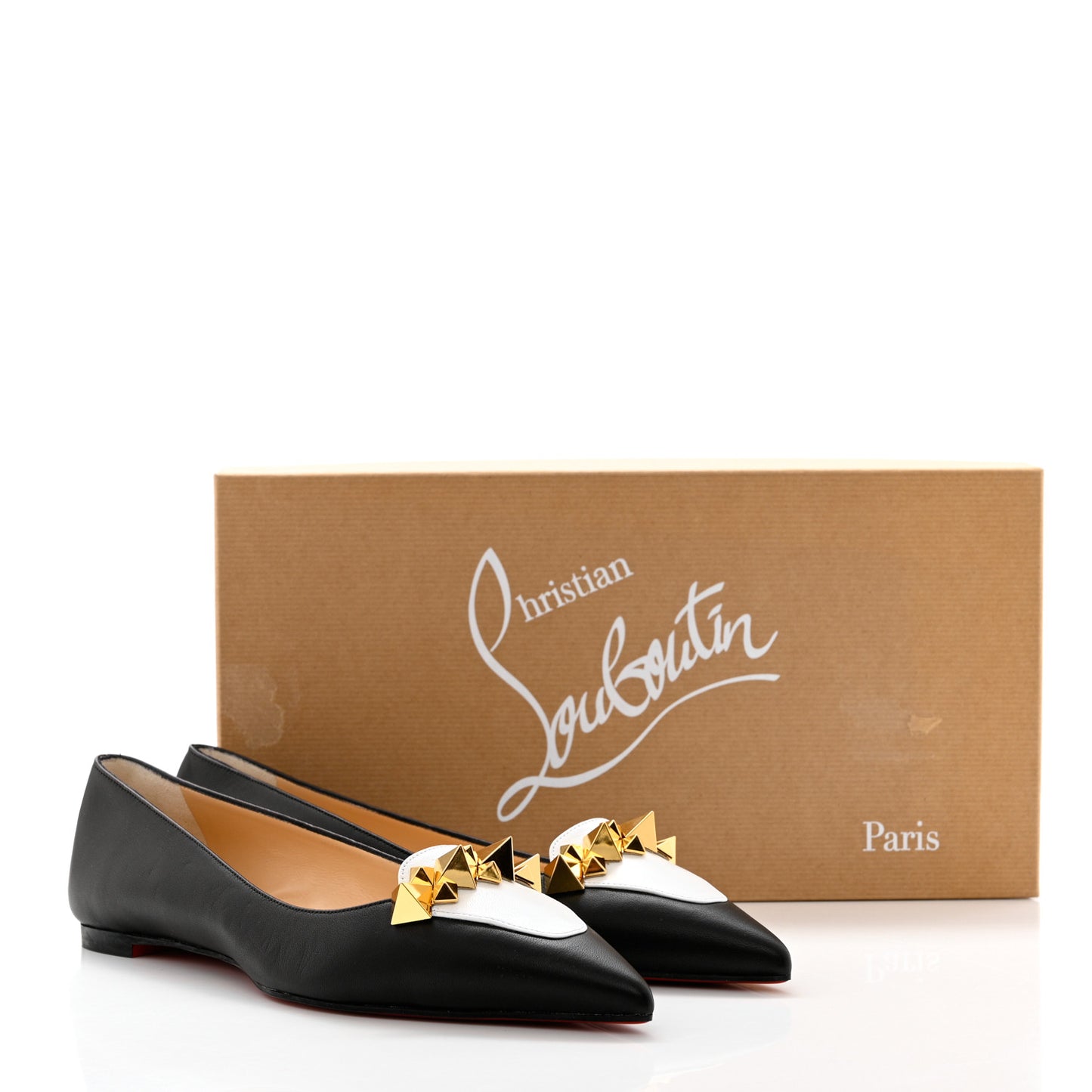 Nappa Miss Constella Flats 38.5 Black
