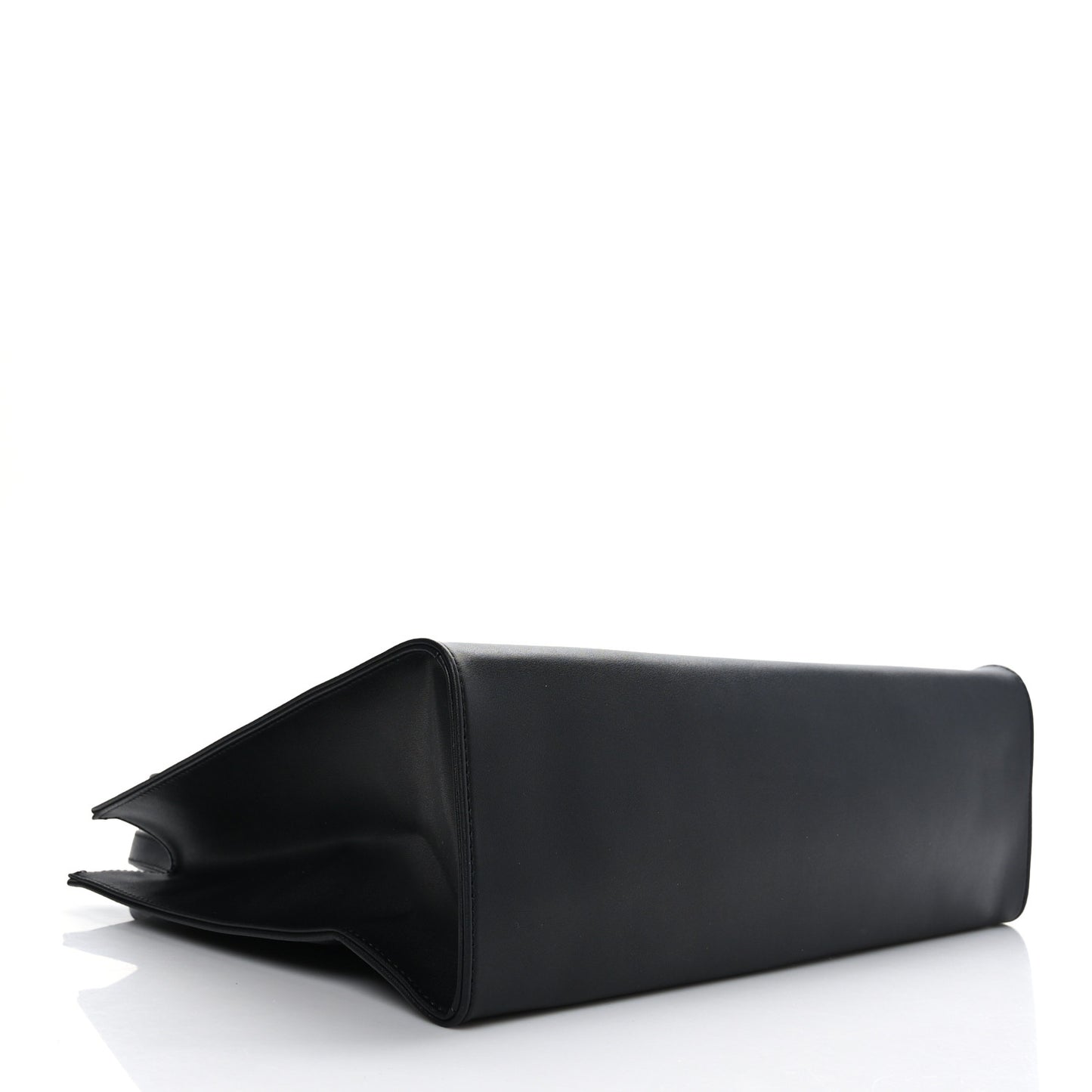 Vegan Leather Medium Shopping Bag Black