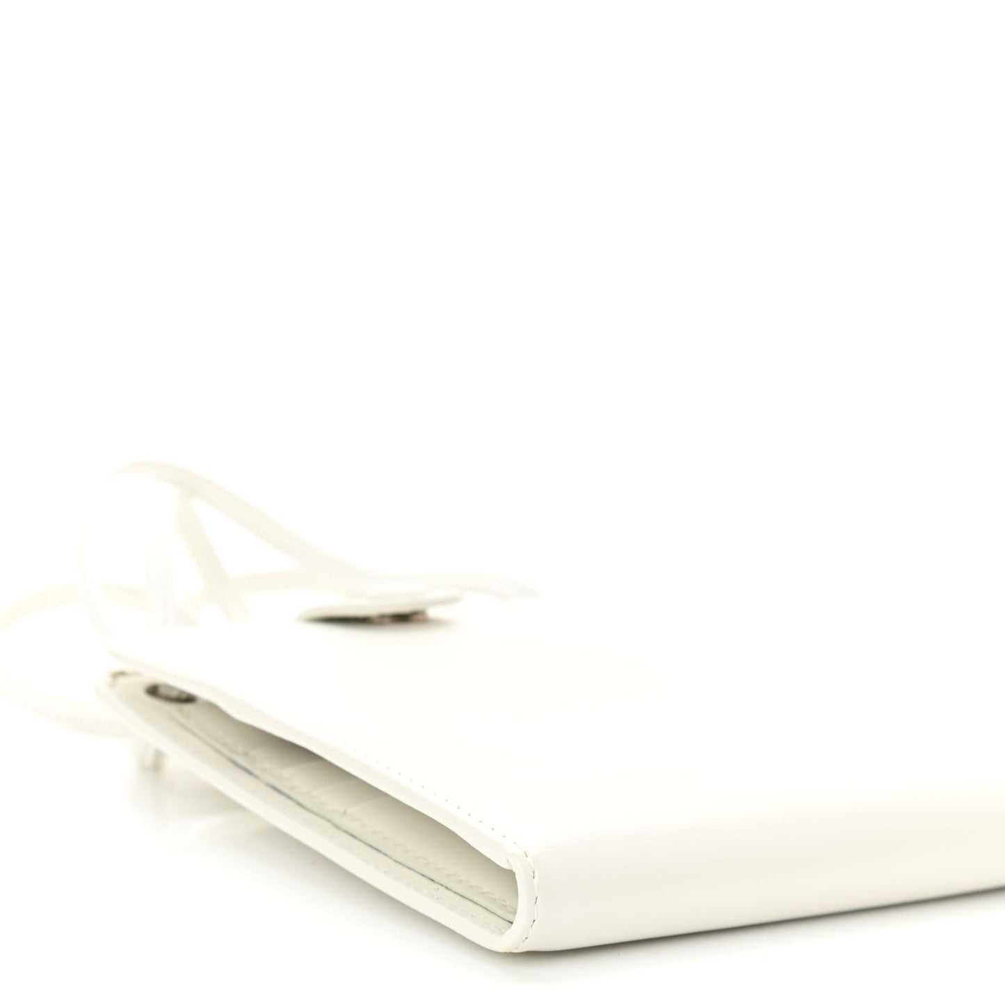 Calfskin Card Holder Crossbody Bag White