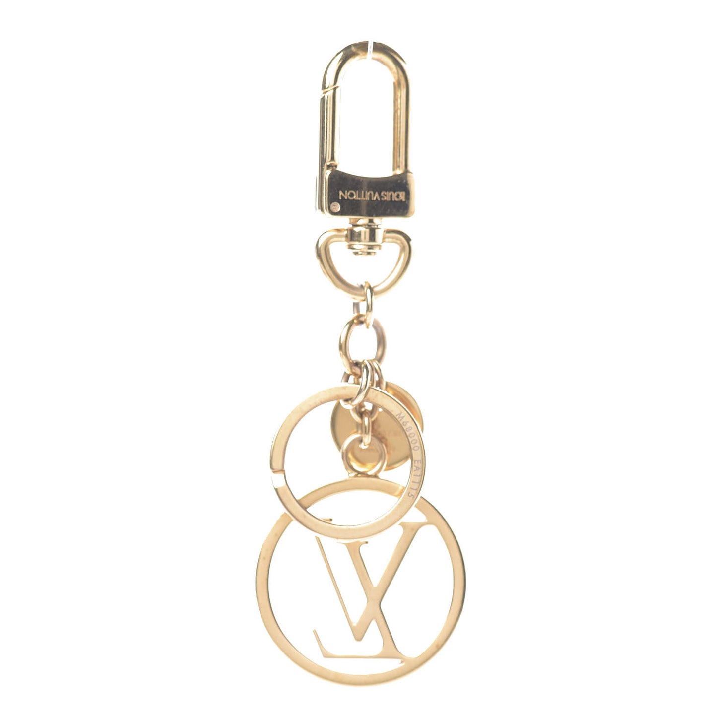 LV Circle Bag Charm Key Holder Gold