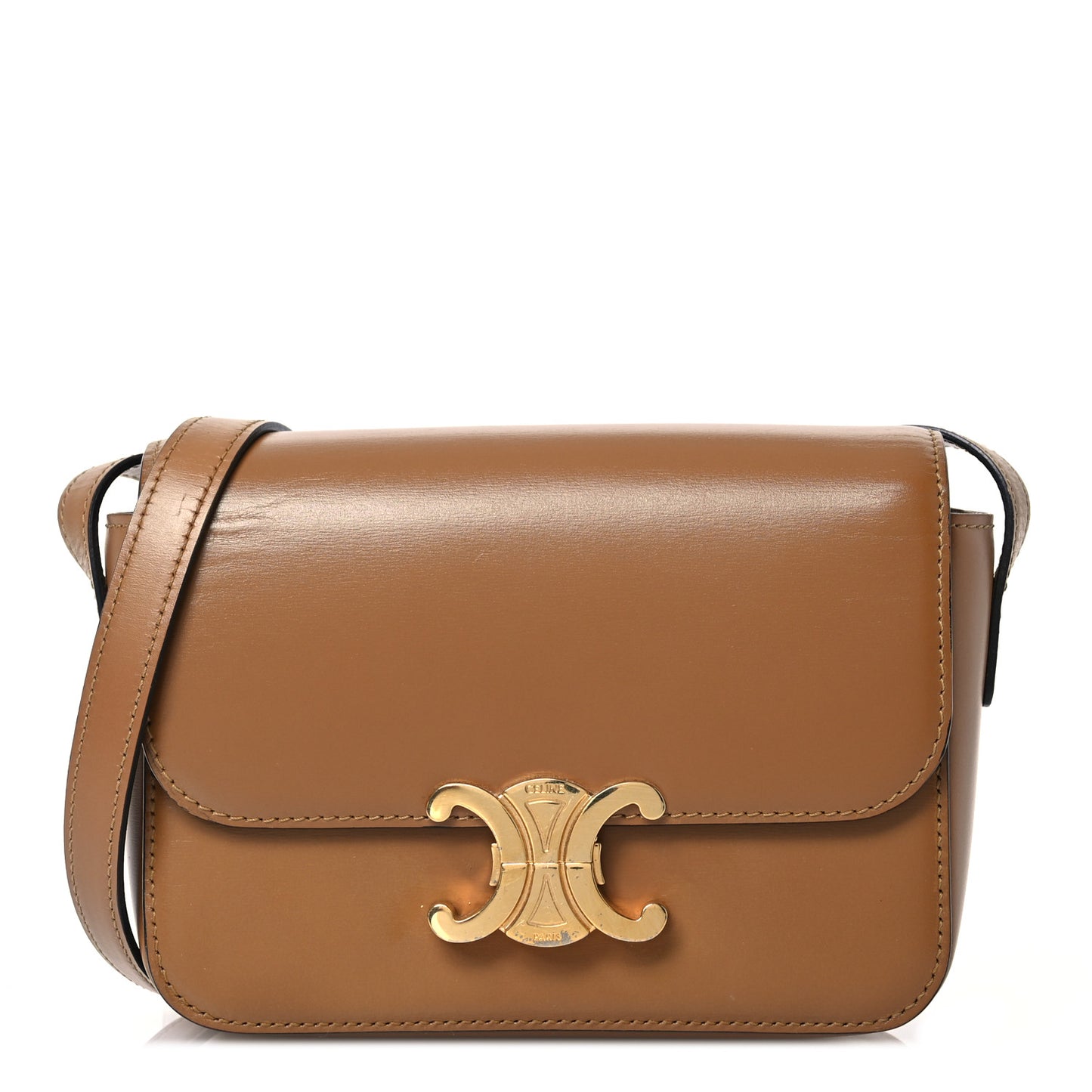 Shiny Calfskin Teen Triomphe Bronze