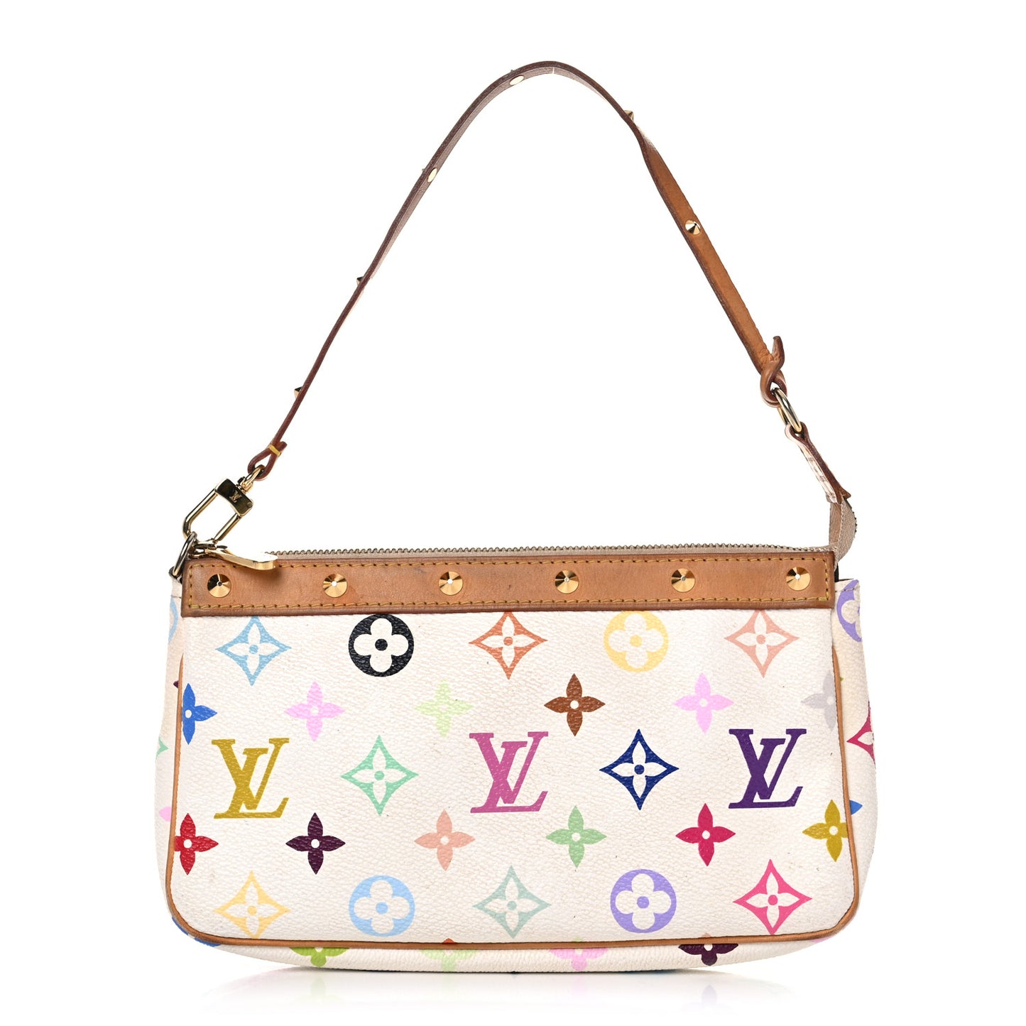 Monogram Multicolor Pochette Accessories White