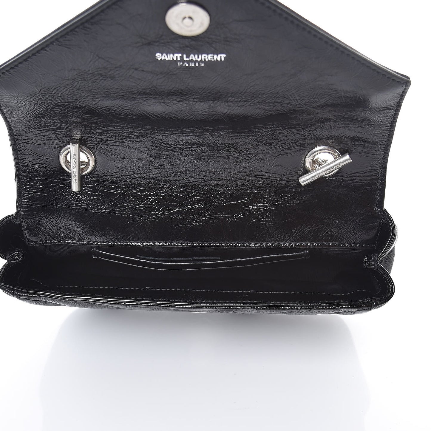 Calfskin Matelassé Monogram Classic Baby Punk Chain Bag Black