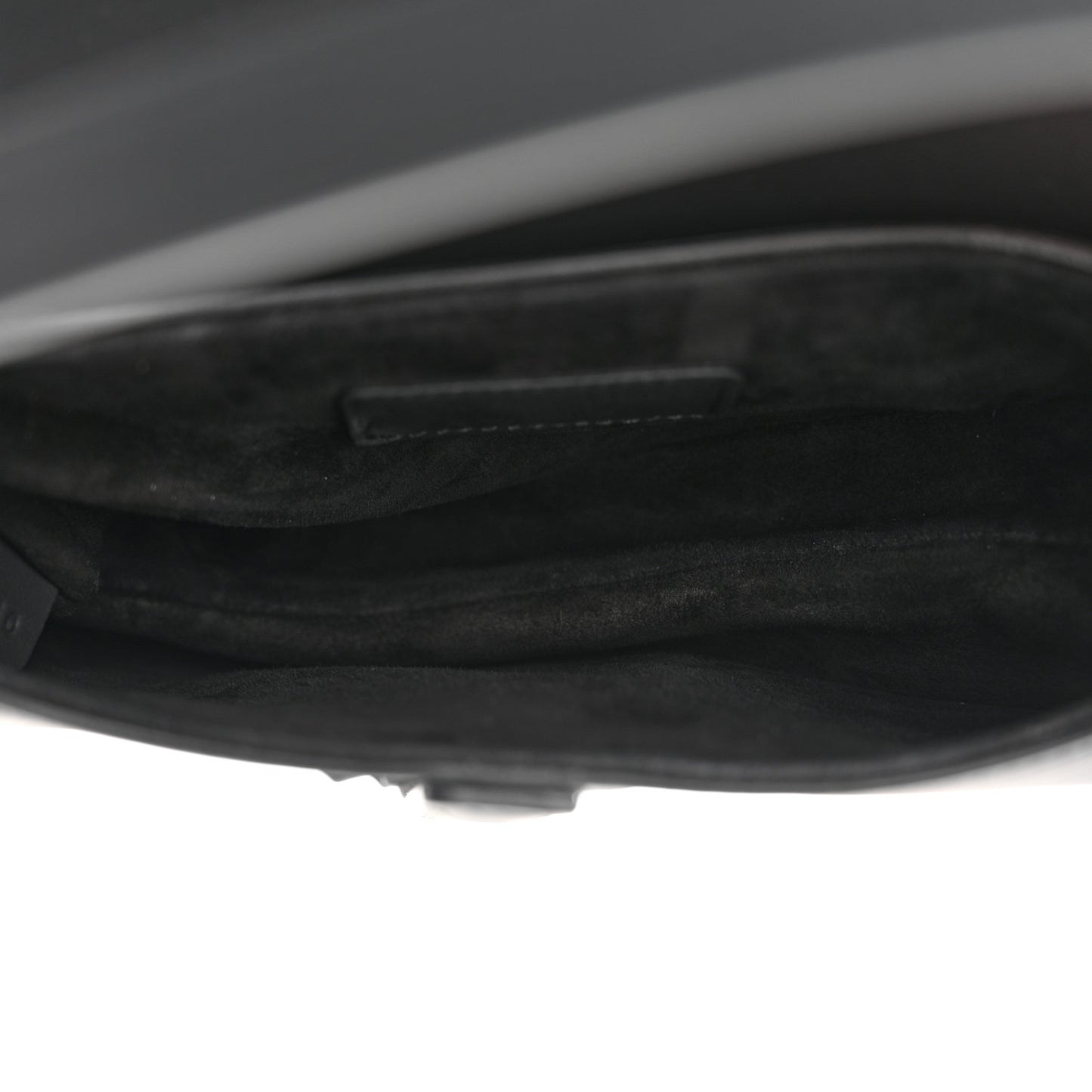 Ultra Matte Calfskin Mini Saddle Bag Black