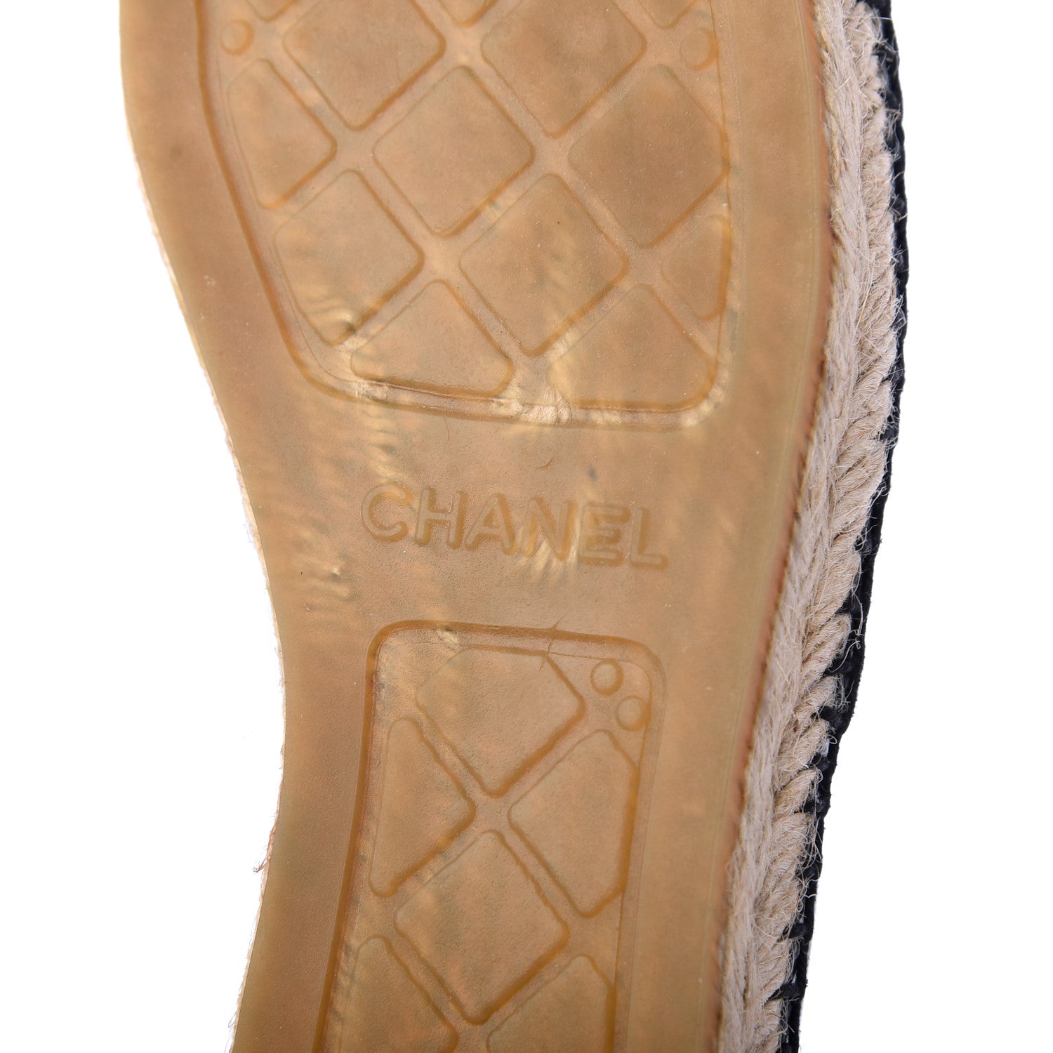 Chanel Lambskin Quilted CC Espadrilles 38 Black 7 of 17