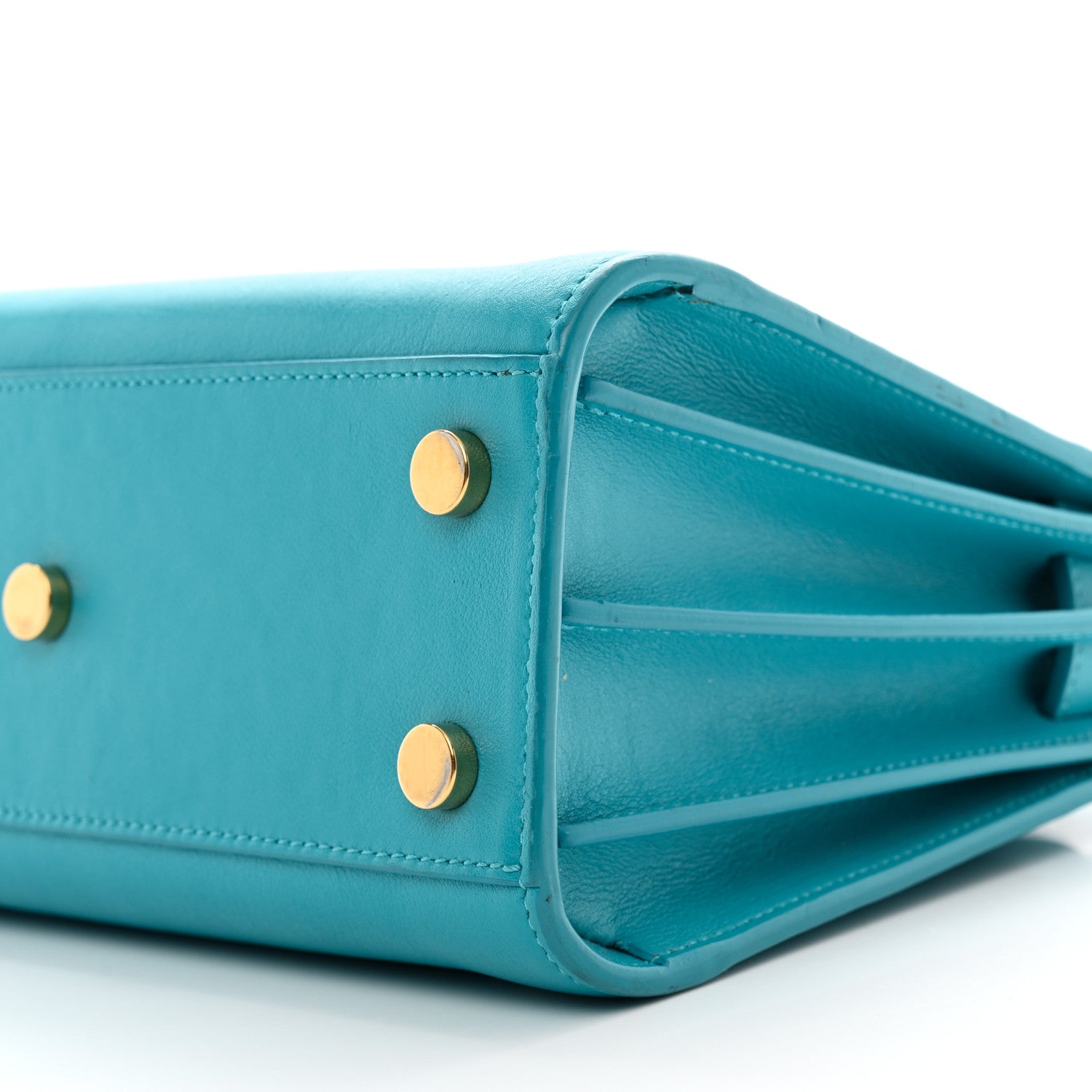 Saint Laurent Calfskin Nano Sac De Jour Turquoise 9 of 10