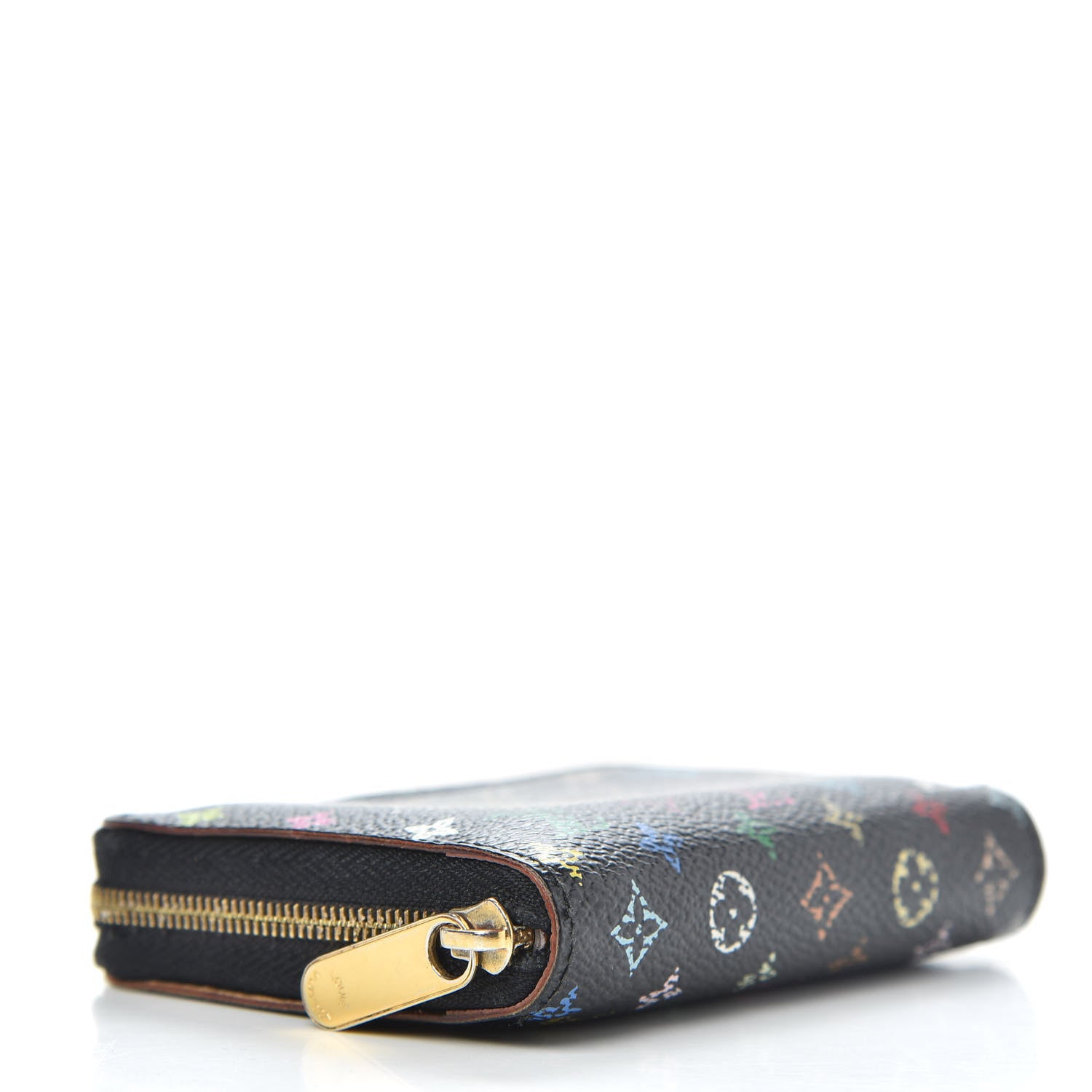 Louis Vuitton Monogram Multicolor Zippy Coin Purse Black Violet 4 of 9