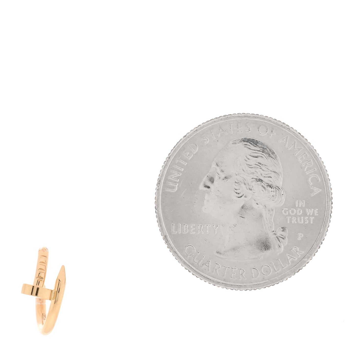 18K Yellow Gold Juste Un Clou Single Hoop Earring