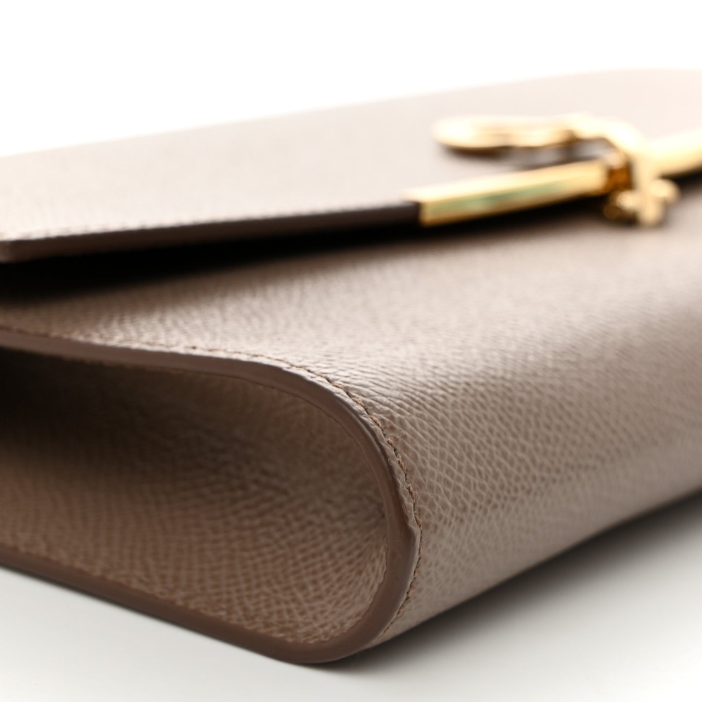 Hammered Calfskin Gancini Icona Mini Bag Beige