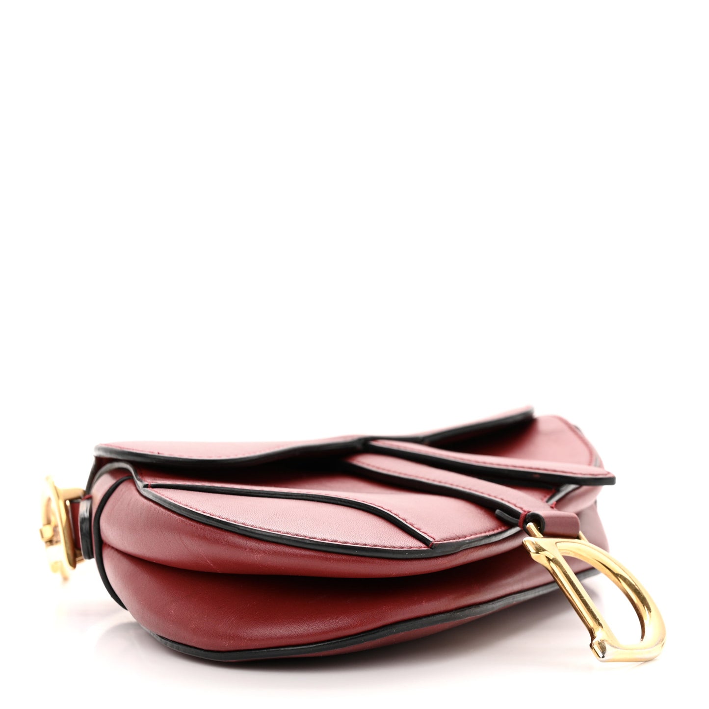 Calfskin Mini Saddle Bag Scarlet