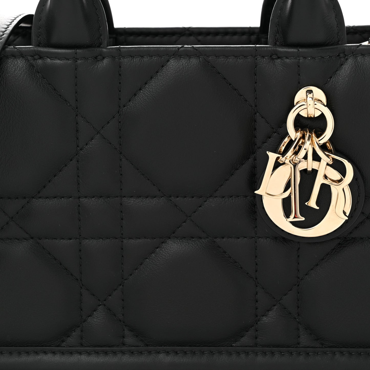 Calfksin Macrocannage Mini Book Tote Black