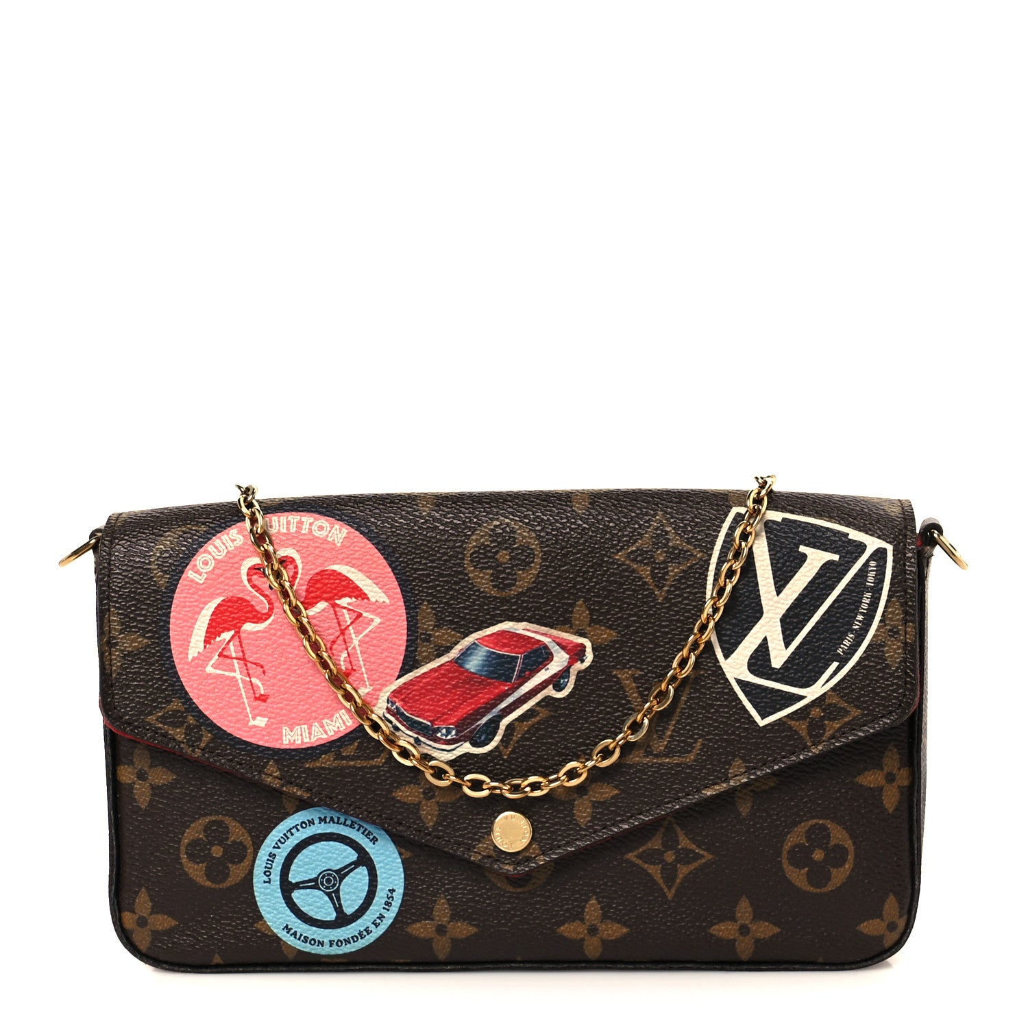 Louis Vuitton Monogram My LV World Tour Pochette Felicie Chain