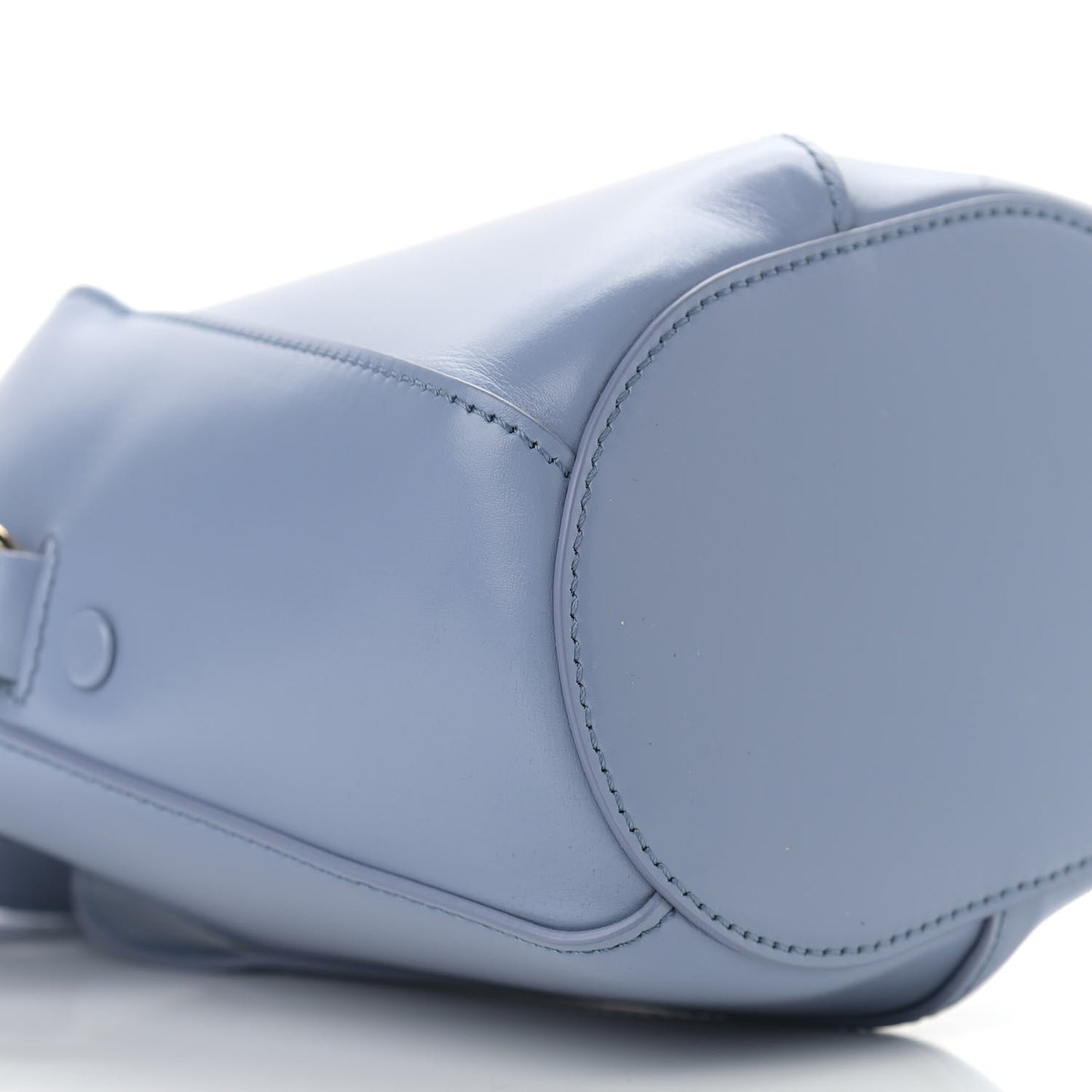 Smooth Calfskin Tulip Bucket Bag Gentle Blue