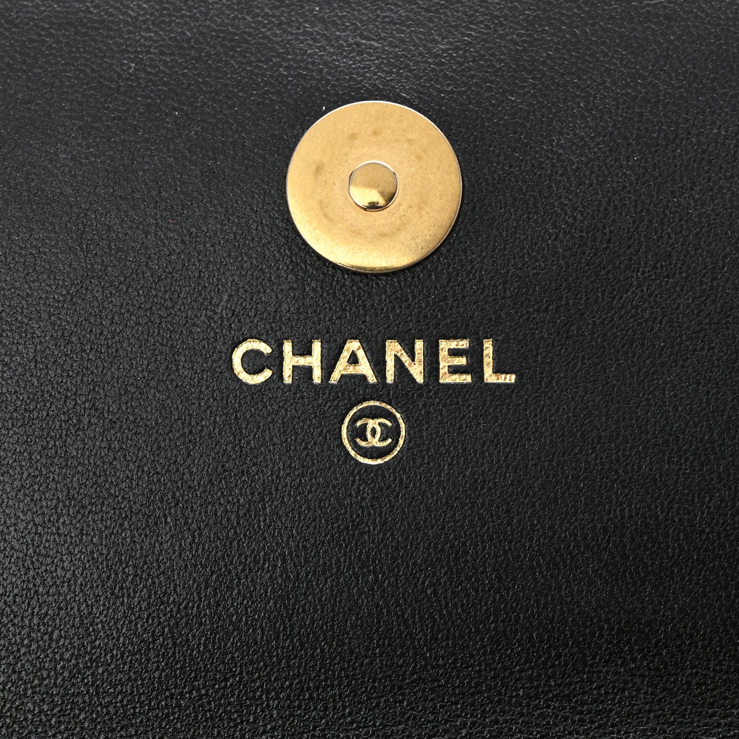 Lambskin Quilted Chanel 19 Belt Phone Holder Bag Black
