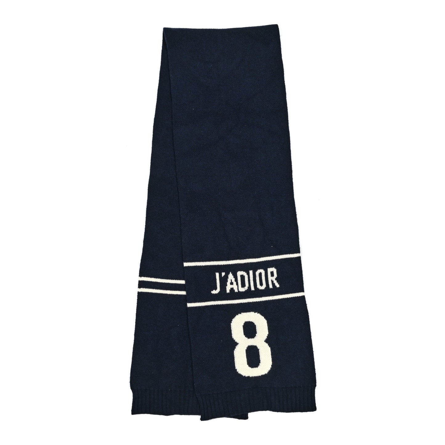Wool Cashmere J'Adior Scarf Navy