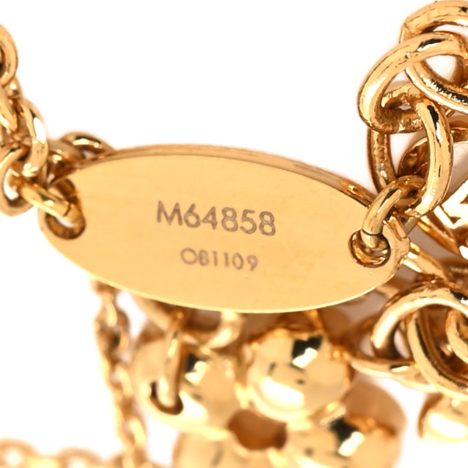 Louis Vuitton Sweet Monogram Charm Bracelet Gold 5 of 5